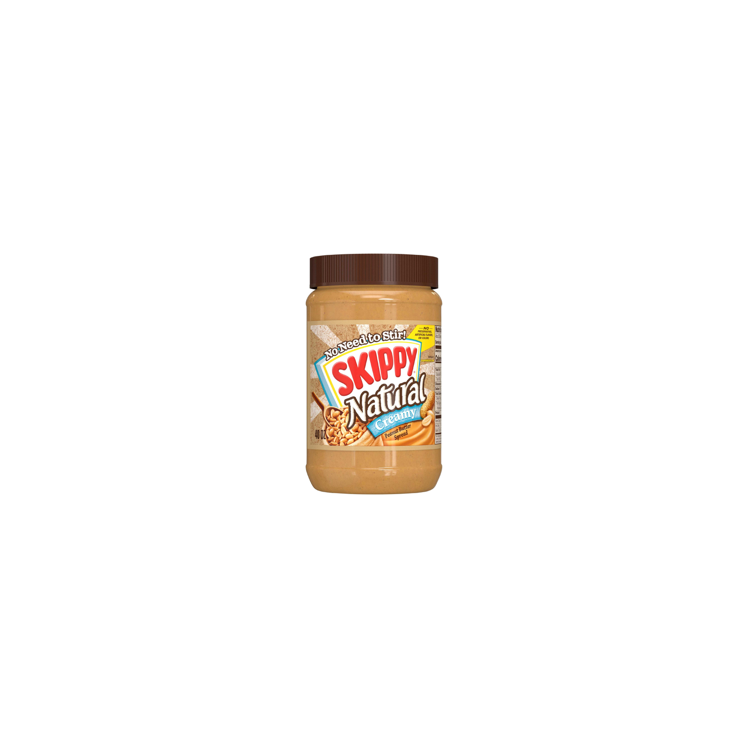 Skippy Natural Creamy Peanut Butter Spread - 40 Ounce Image 1 of 4