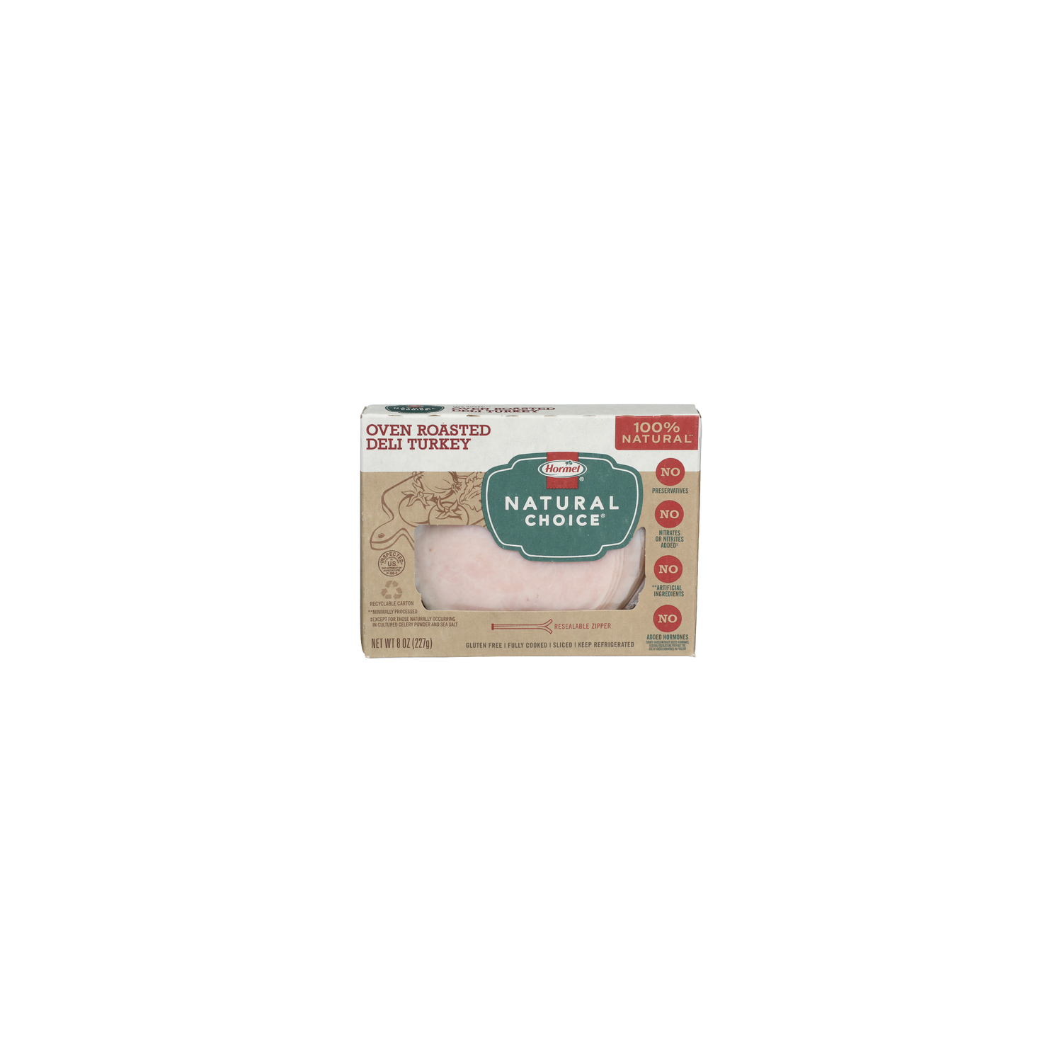 Hormel Natural Choice Oven Roasted Deli Turkey - 8 Ounce Image 1 of 4