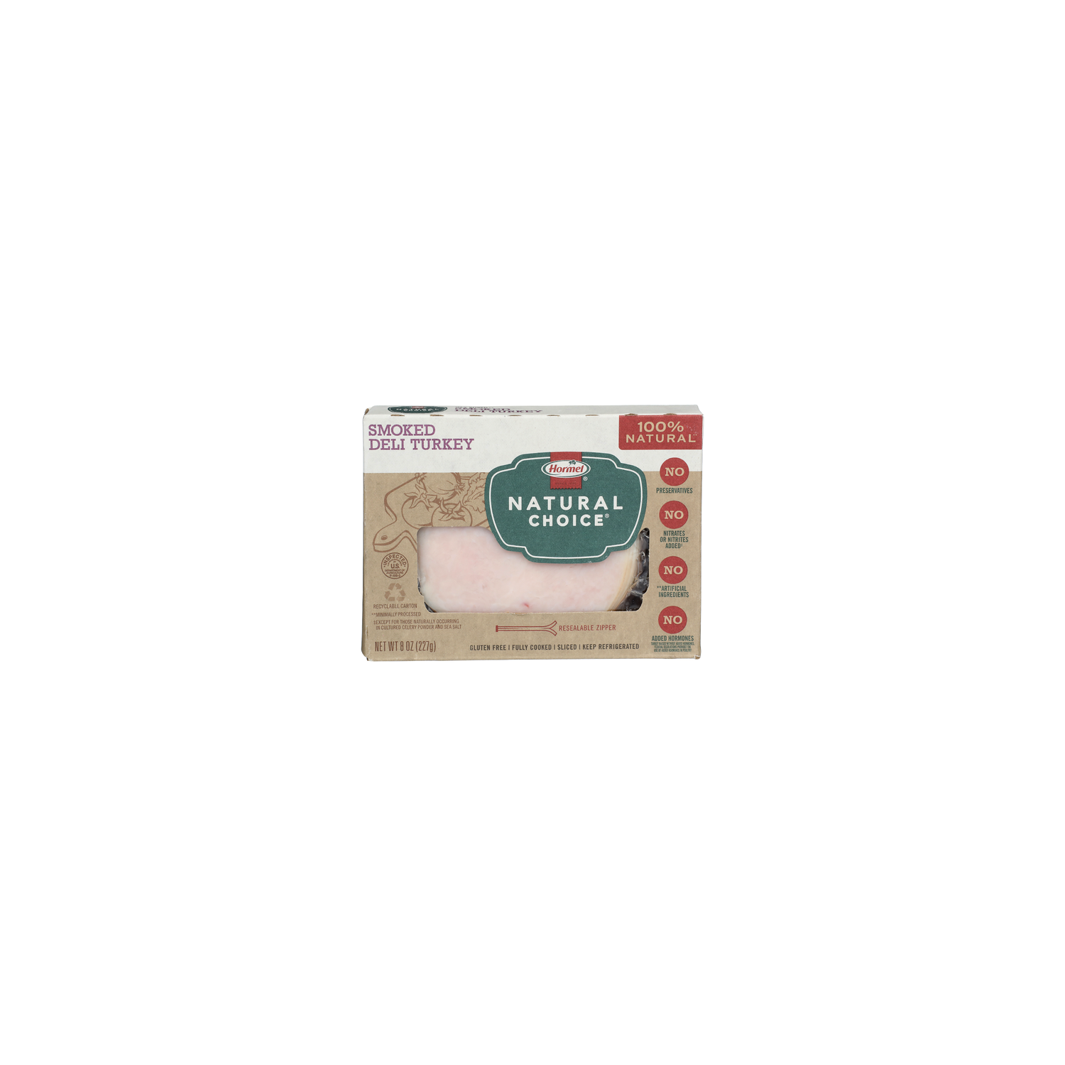 Hormel Natural Choice Sliced Smoked Deli Turkey - 8 Ounce Image 1 of 4
