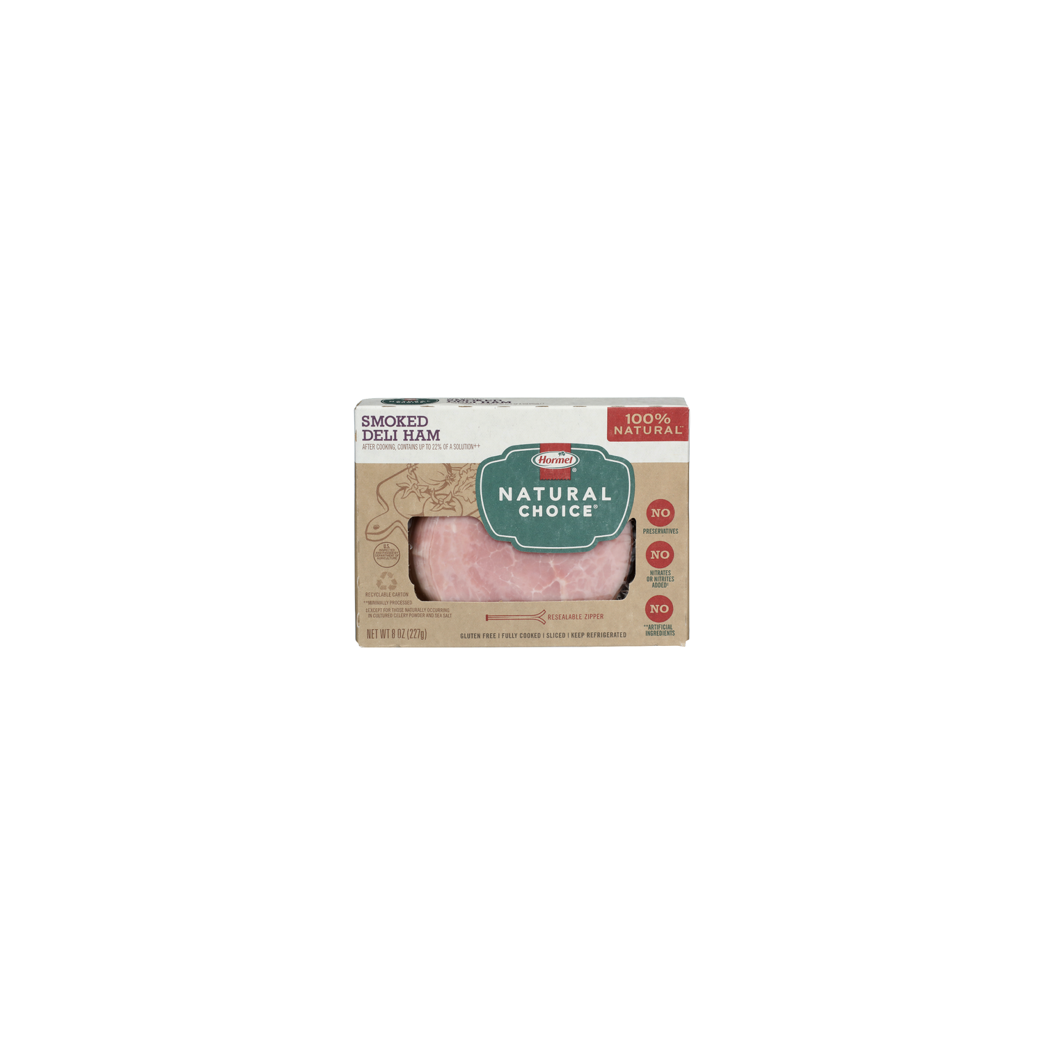 Hormel Natural Choice Sliced Smoked Deli Ham - 8 Ounce Image 1 of 4