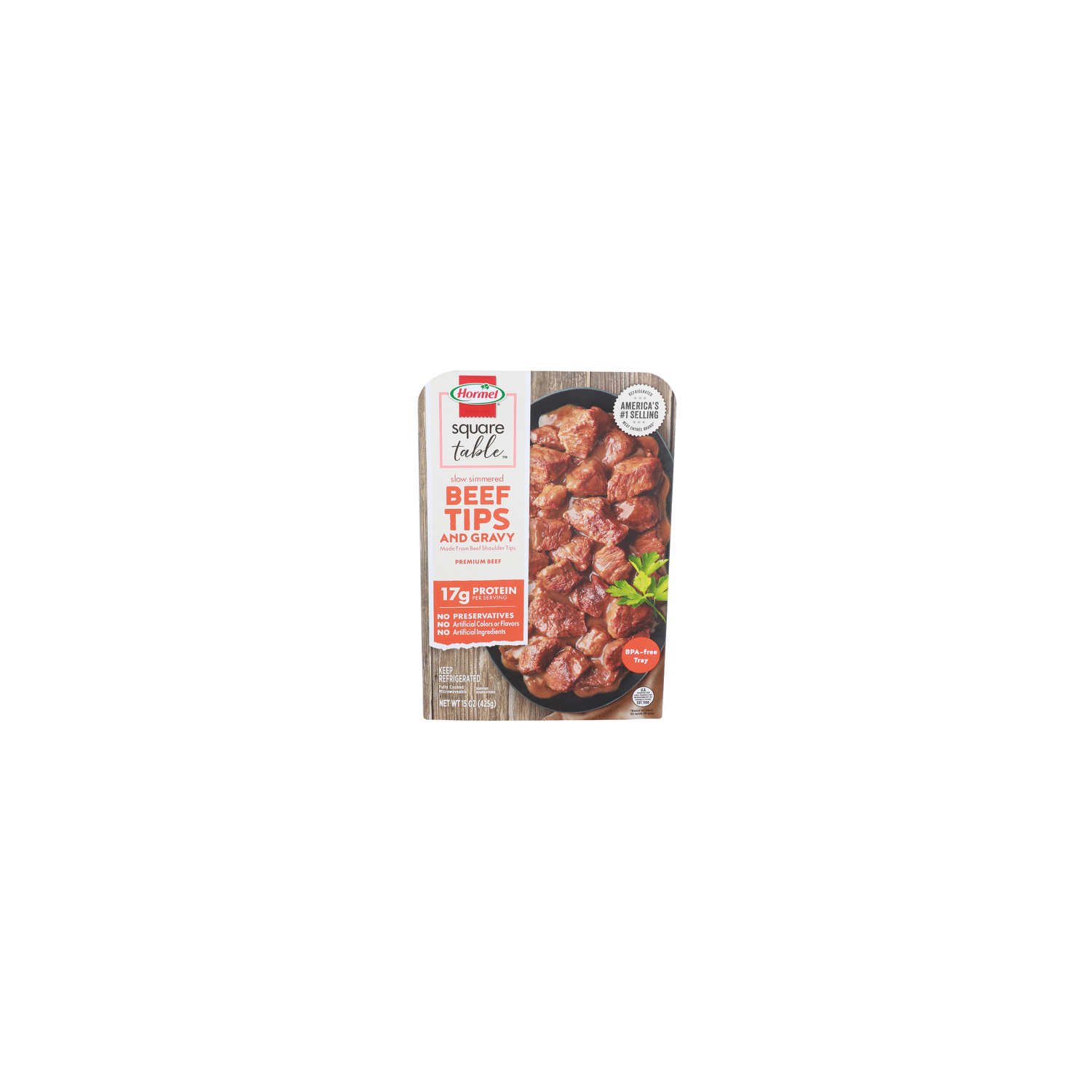 Hormel Square Table Slow Simmered Beef Tips & Gravy - 15 Ounce Image 1 of 4
