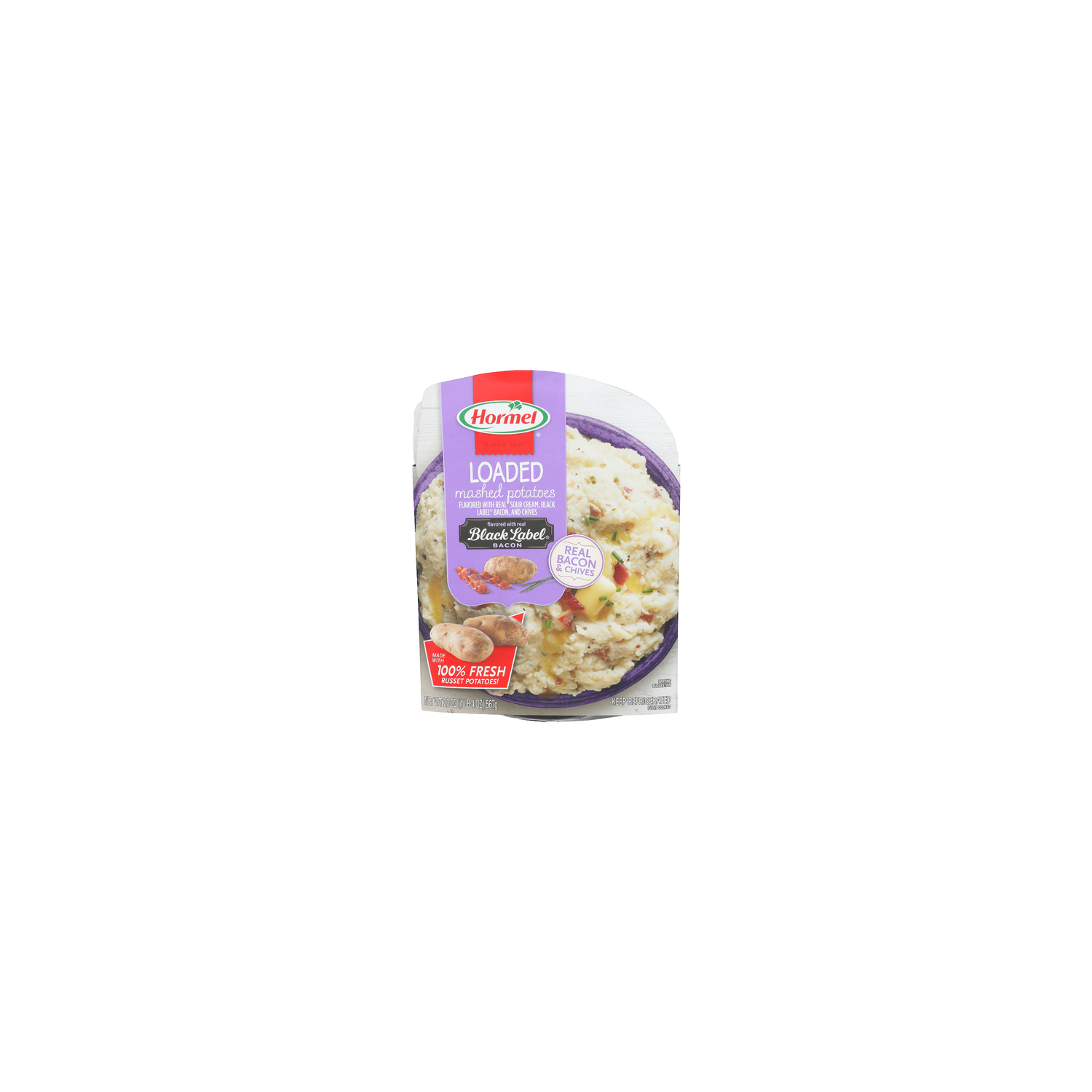 Hormel Real Sour Cream, Black Label Bacon, And Chives Loaded Mashed Potatoes - 20 Ounce Image 1 of 4