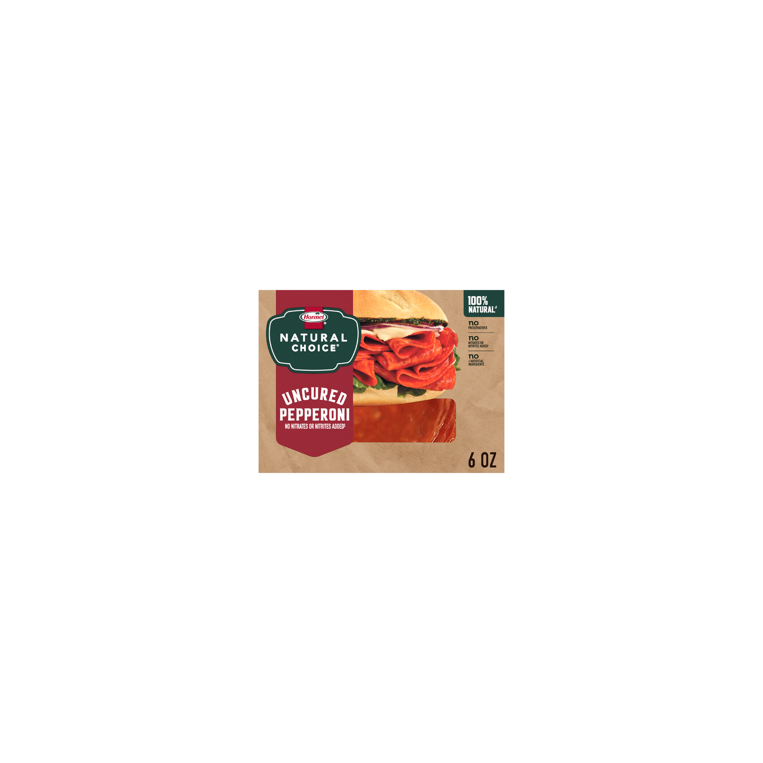 Natural Choice Hormel Uncured Sandwich Pepperoni - 6 Ounce Image 1 of 4