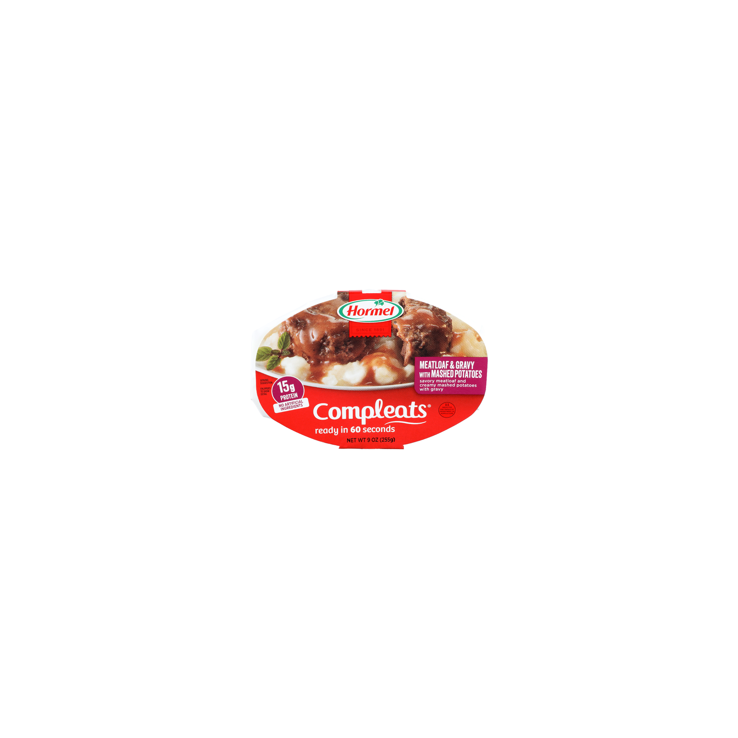Hormel Meatloaf & Gravy With Mashed Potatoes Compleats - 9 Ounce Image 1 of 4