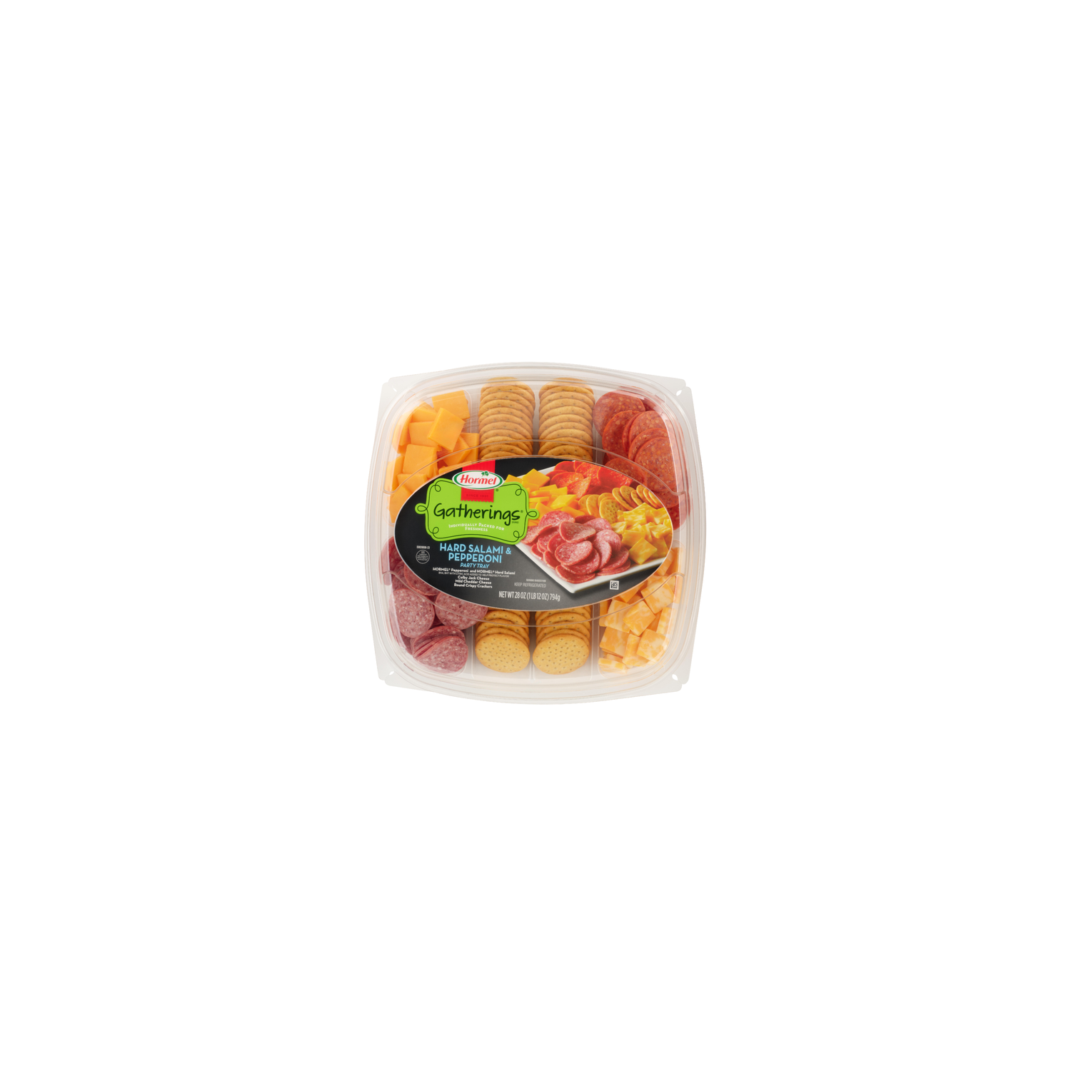 Hormel Gatherings Hard Salami And Pepperoni Party Tray - 1.75 Pound Image 1 of 4