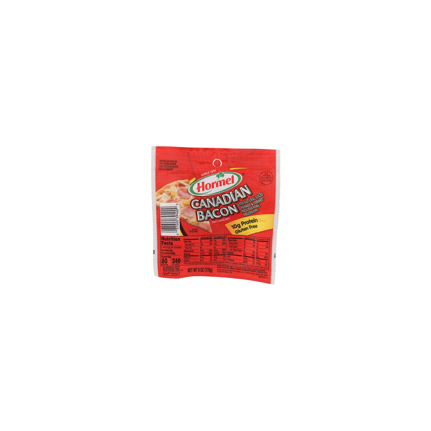 Hormel Canadian Bacon - 6 Ounce Image 1 of 4