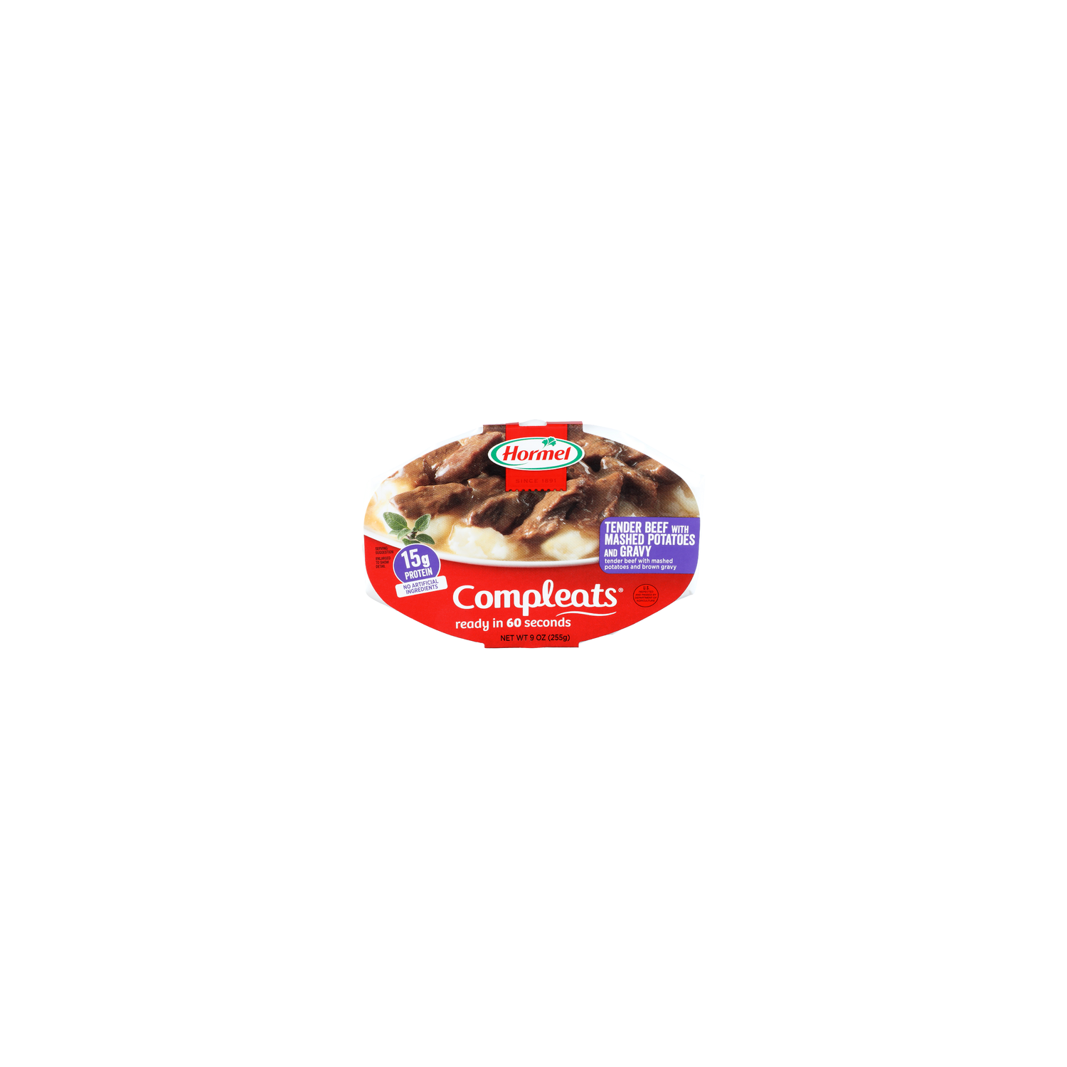 Hormel Tender Beef With Mashed Potatoes And Gravy Compleats - 9 Ounce Image 1 of 4