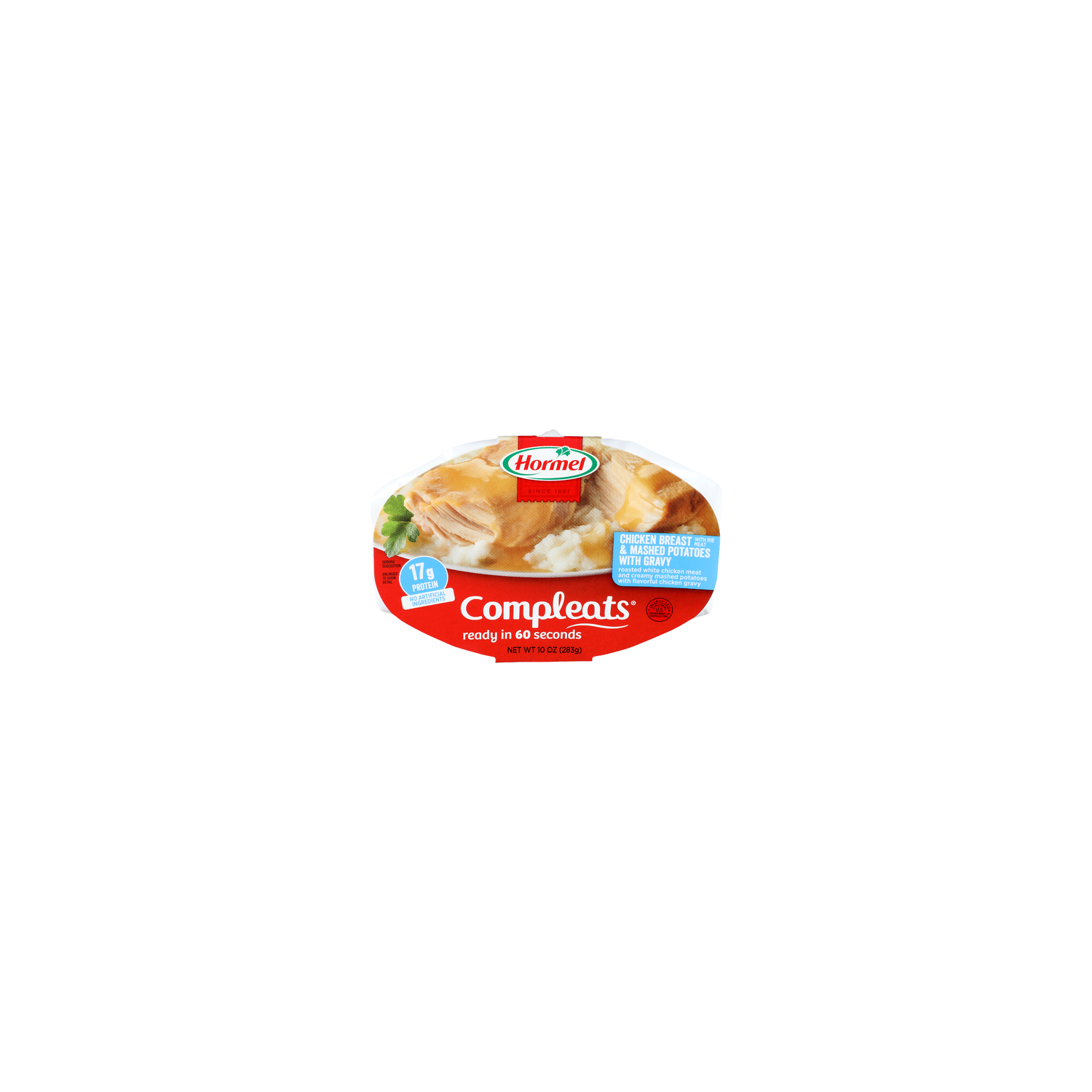 Hormel Compleats Chicken Breast & Mashed Potatoes With Gravy - 10 Ounce Image 1 of 4