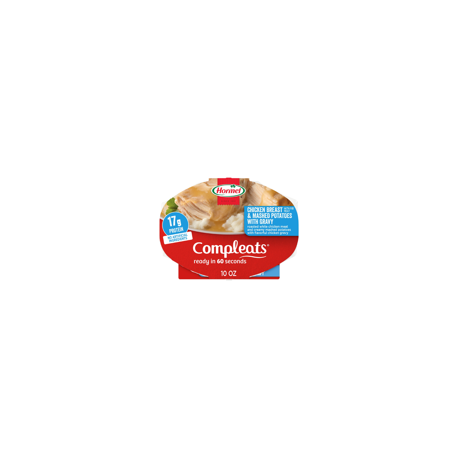 Hormel Compleats Chicken Breast & Gravy With Mashed Potatoes - 10 Ounce Image 1 of 2