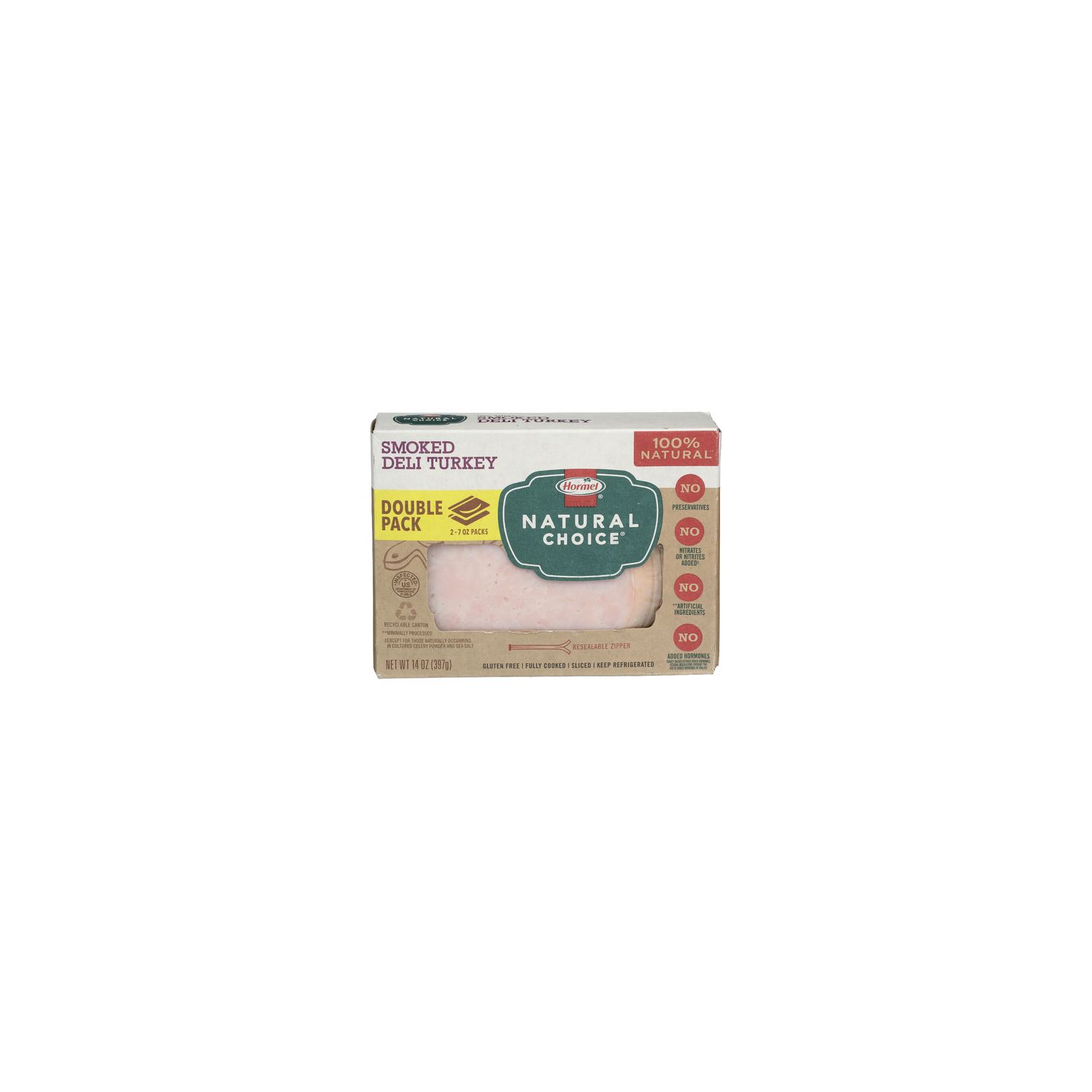 Hormel Natural Choice Sliced Smoked Deli Turkey - 7 Ounce - 2 Count Image 1 of 4