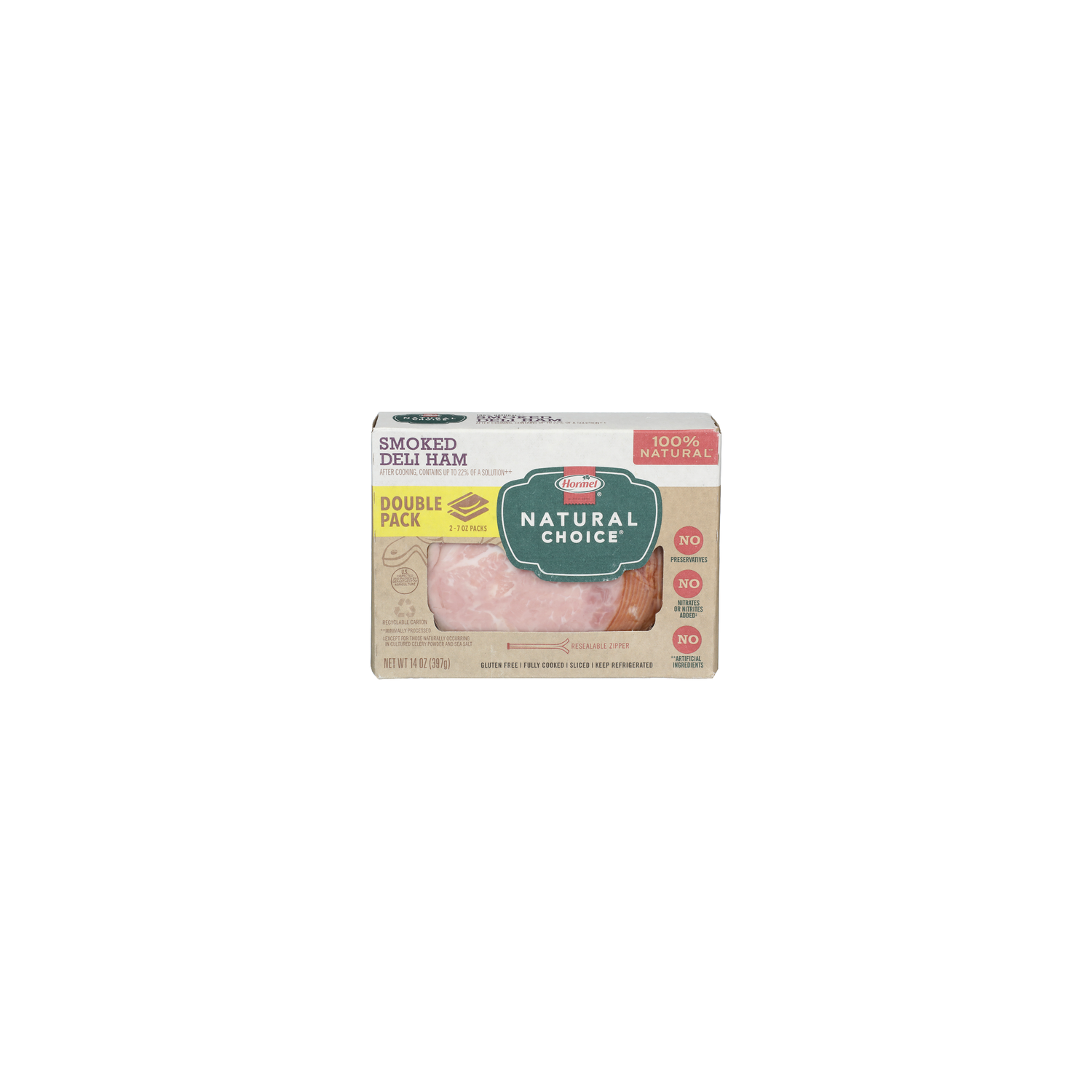 Hormel Natural Choice Sliced Smoked Deli Ham - 7 Ounce - 2 Count Image 1 of 4