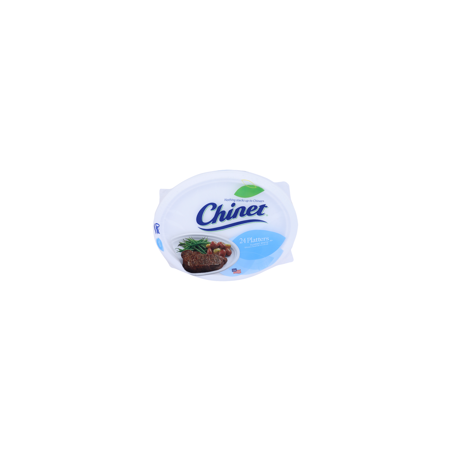 Chinet Classic White Platters - 24 Count Image 1 of 2