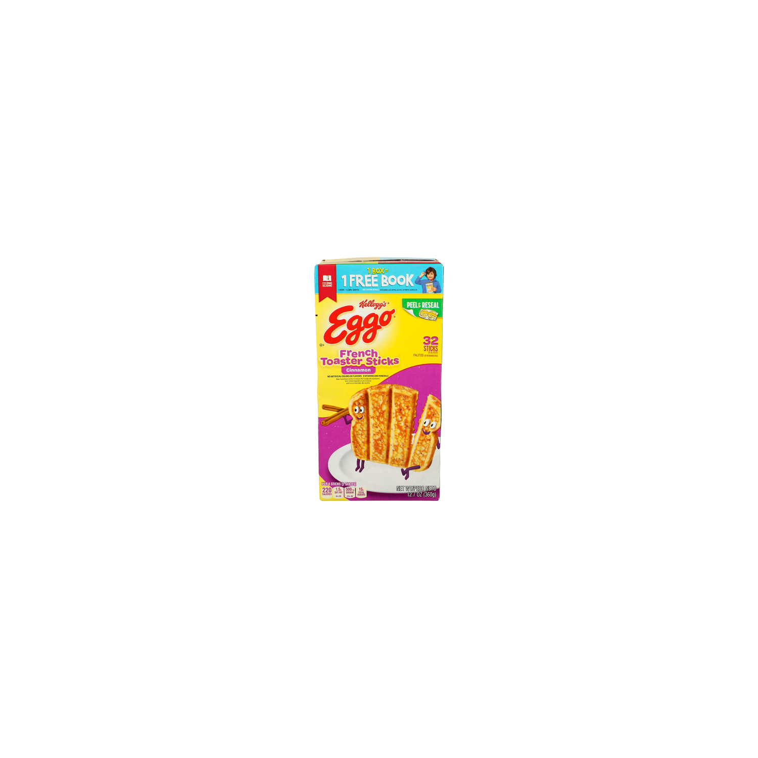 KELLOGG's Eggo Cinnamon French Toaster Sticks - 0.397 Ounce - 32 Count Image 1 of 4