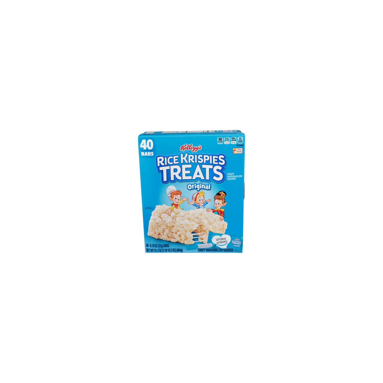 Kellogg's Rice Krispies Treats Original Rice Krispies Treats Crispy Marshmallow Squares - 0.78 Ounce - 40 Count Image 1 of 4