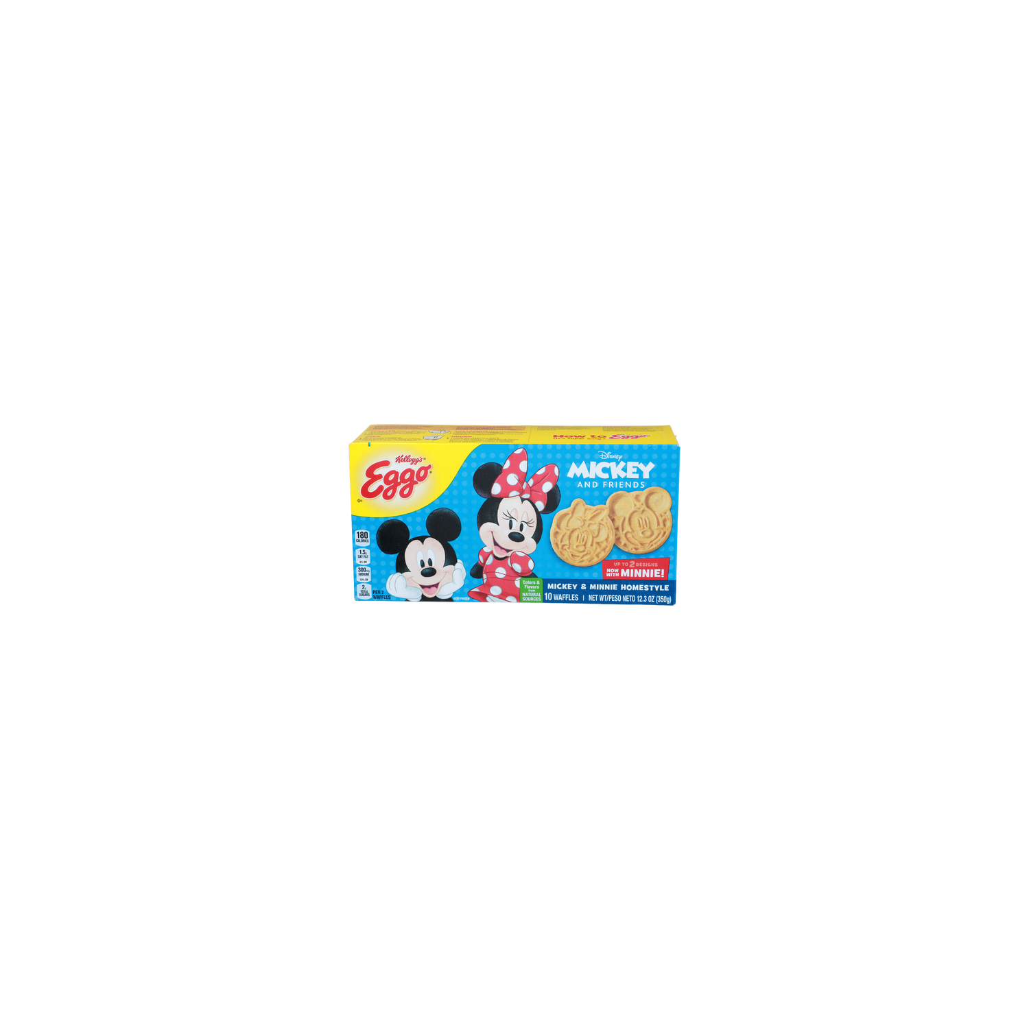 Kellogg's Eggo Mickey & Minnie Homestyle Waffles - 1.23 Ounce - 10 Count Image 1 of 4