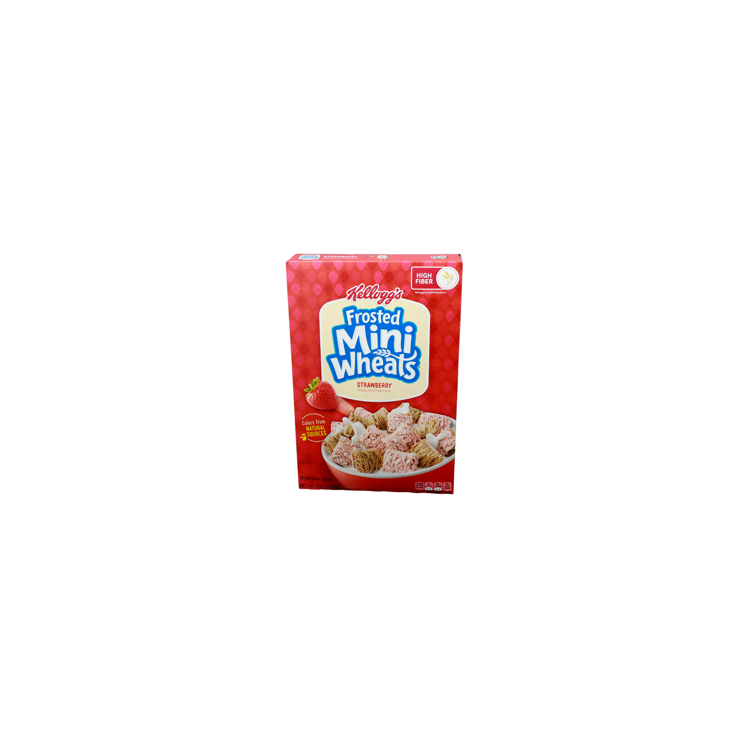 Kellogg's Frosted Mini Wheals Strawberry Frosted Mini Wheals Whole Grain Cereal - 14.3 Ounce Image 1 of 4