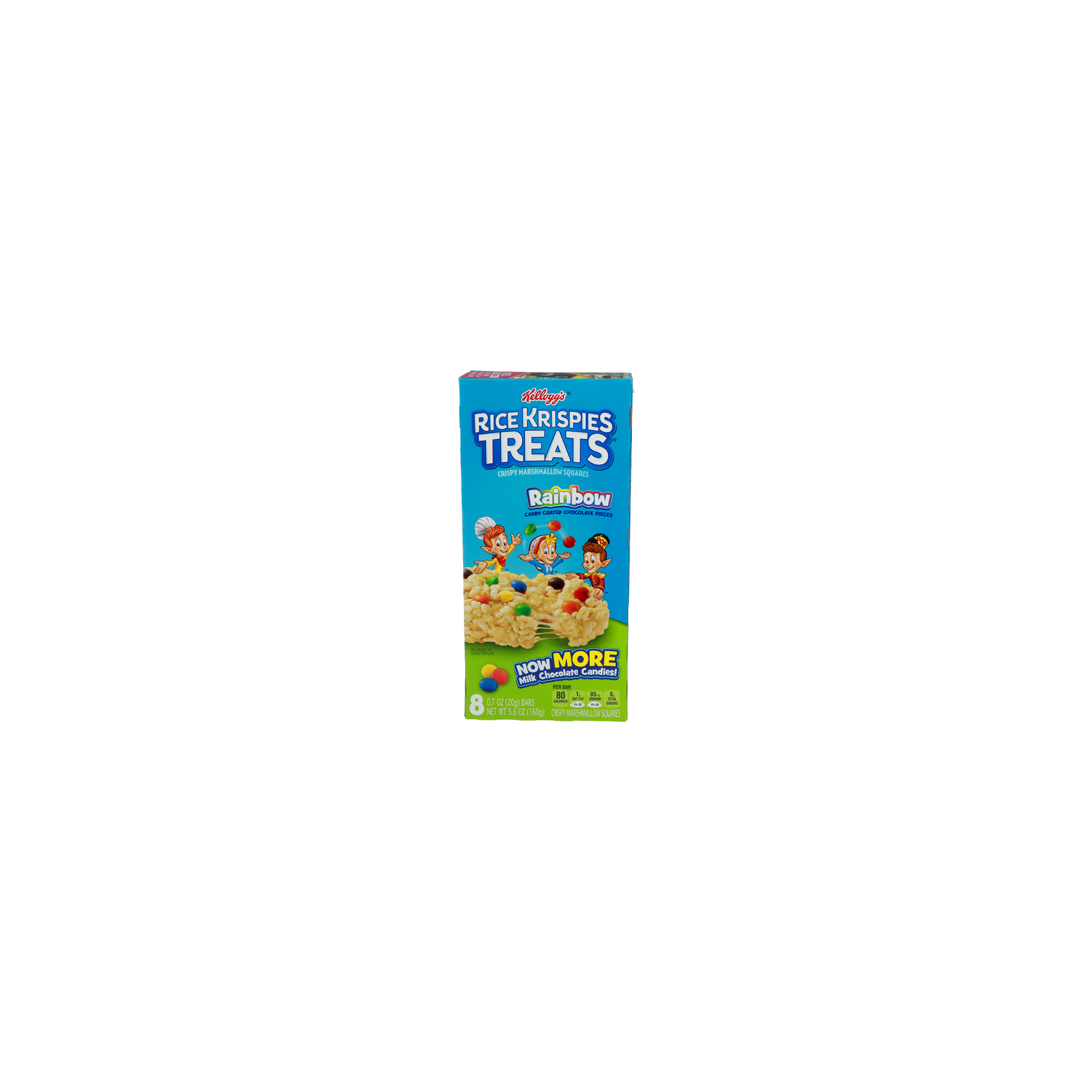 Kellogg's Rainbow Candy Coated Chocolate Pieces Rice Krispies Treats Crispy Marshmallow Squares - 0.7 Ounce - 8 Count Image 1 of 4