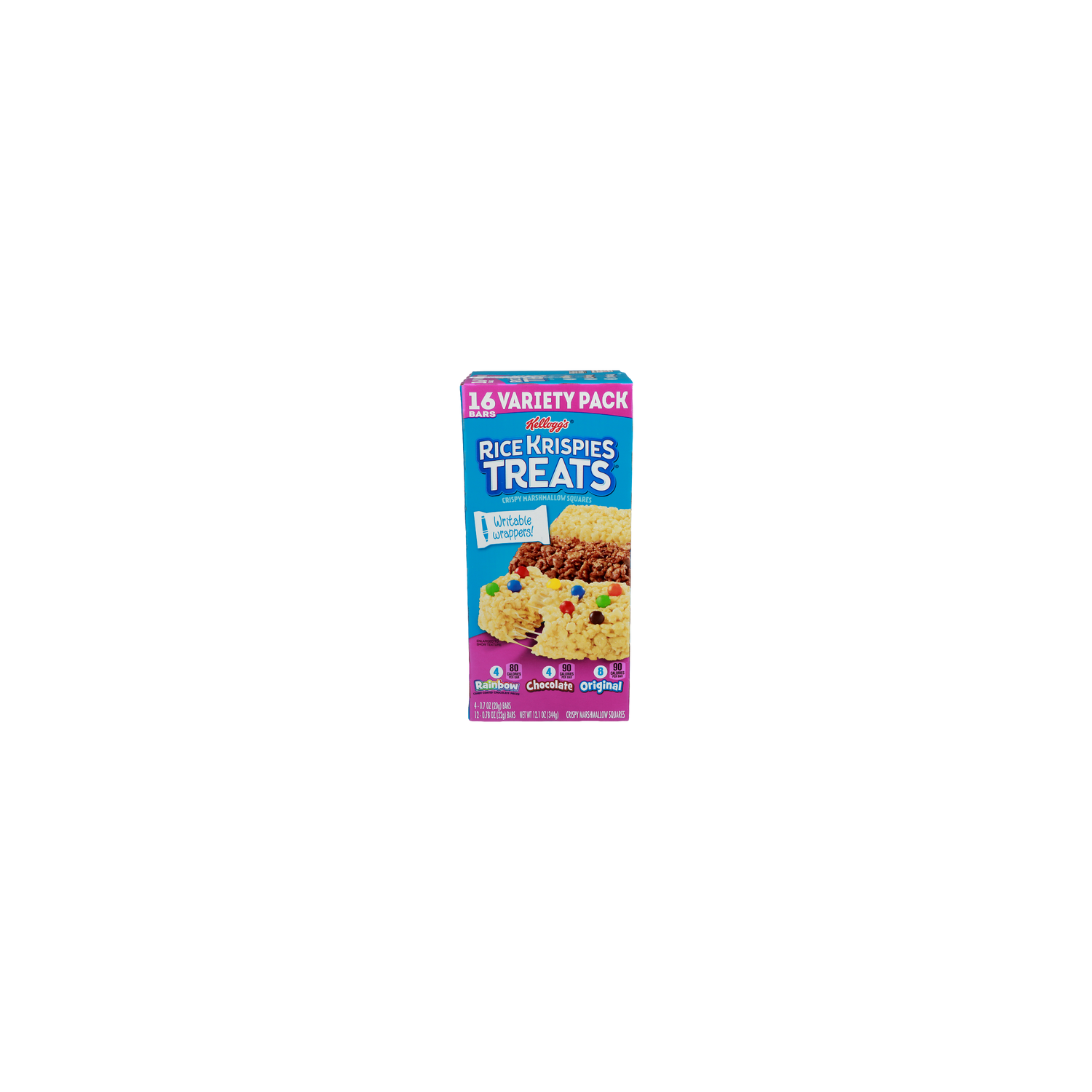 Kellogg's Rainbow Candy Coated Chocolate Pieces Original Variety Pack Rice Krispies Treats Crispy Marshmallow Squares - 0.756 Ounce - 16 Count Image 1 of 2