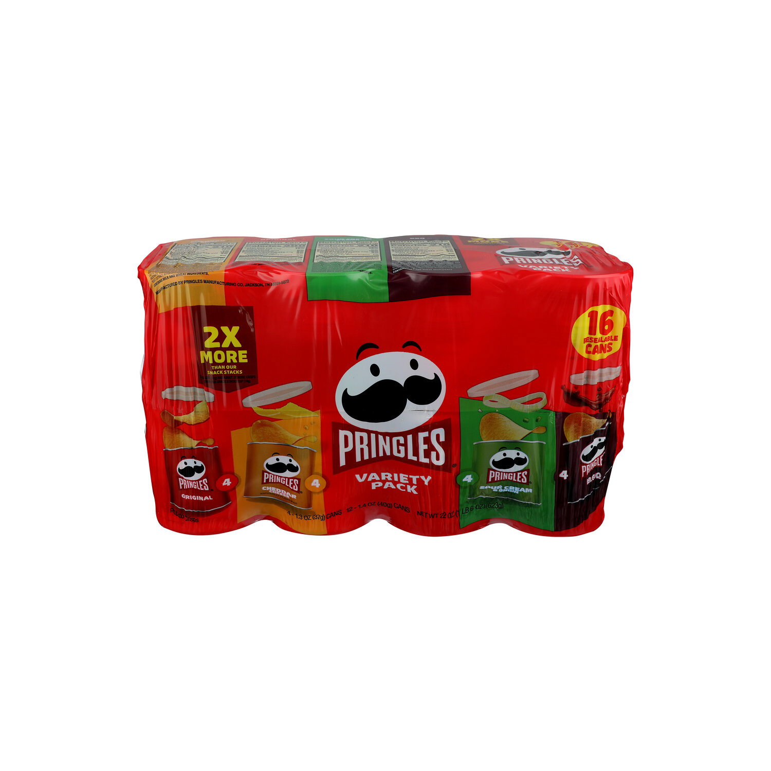 Pringles 4 Flavor Variety Pack - 1.375 Ounce - 16 Count Image 1 of 4