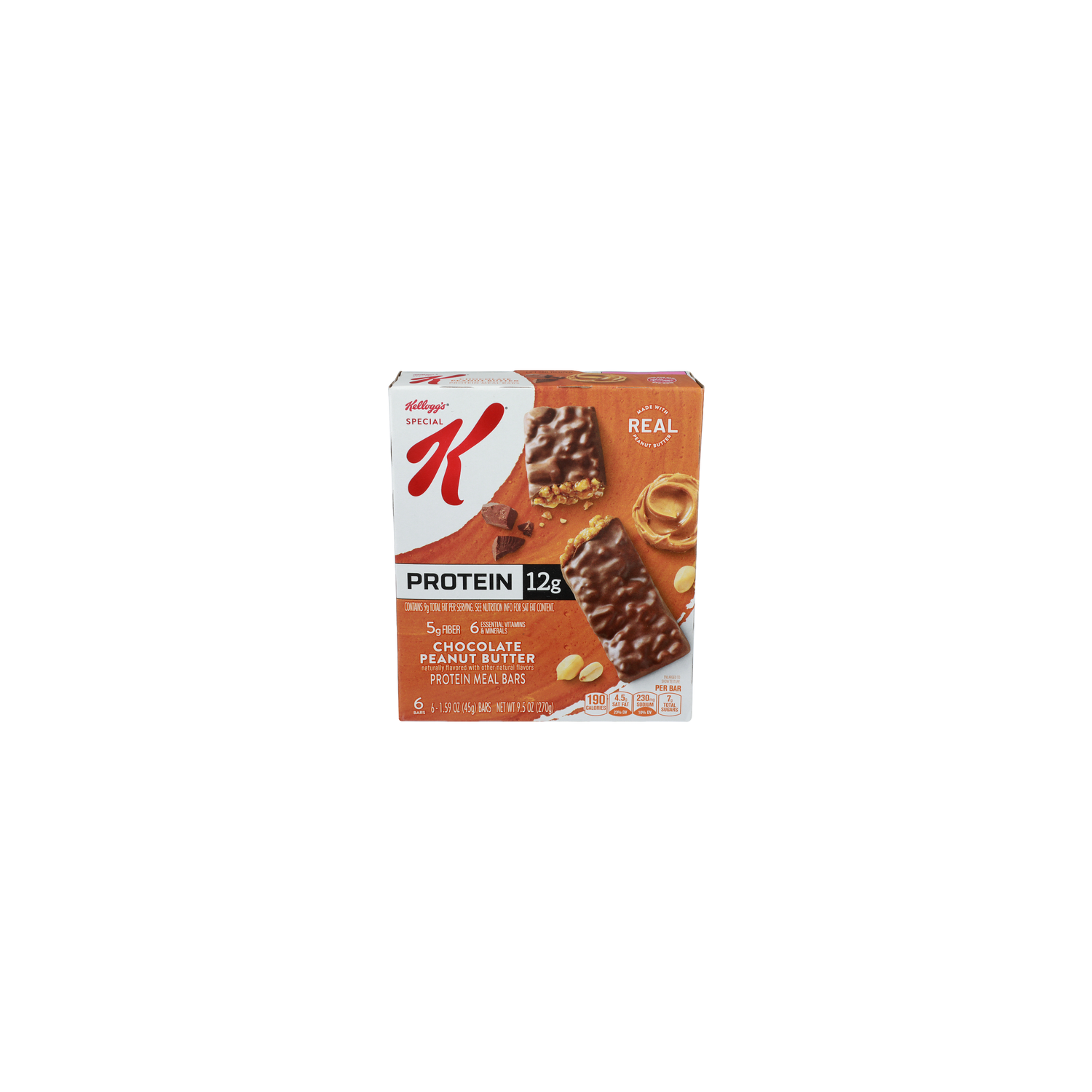 Kellogg's Special K Chocolate Peanut Butter Protein Meal Bars - 1.583 Ounce - 6 Count Image 1 of 4