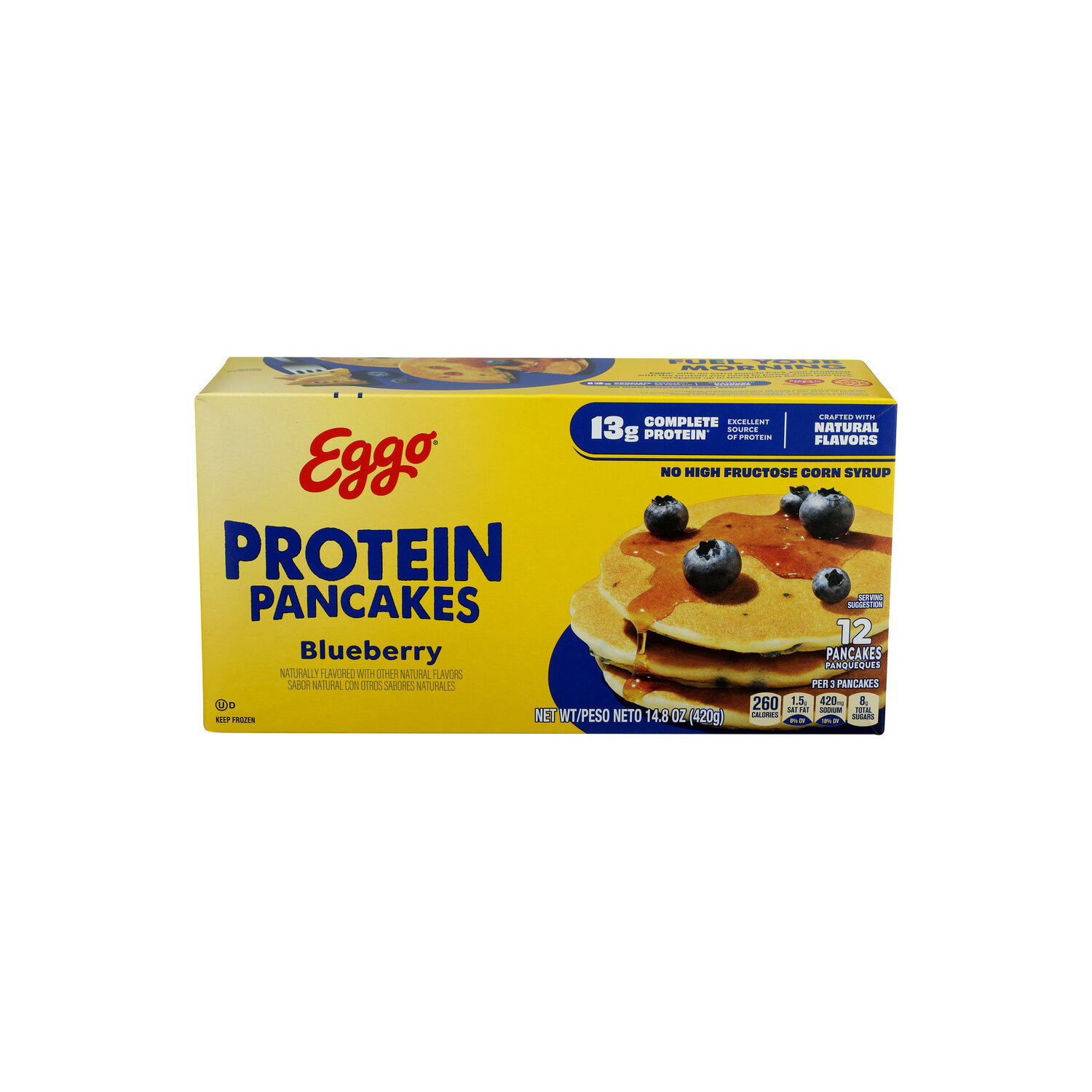 Eggo Protein Pancake Blueberry - 1.233 Ounce - 12 Count Image 1 of 4