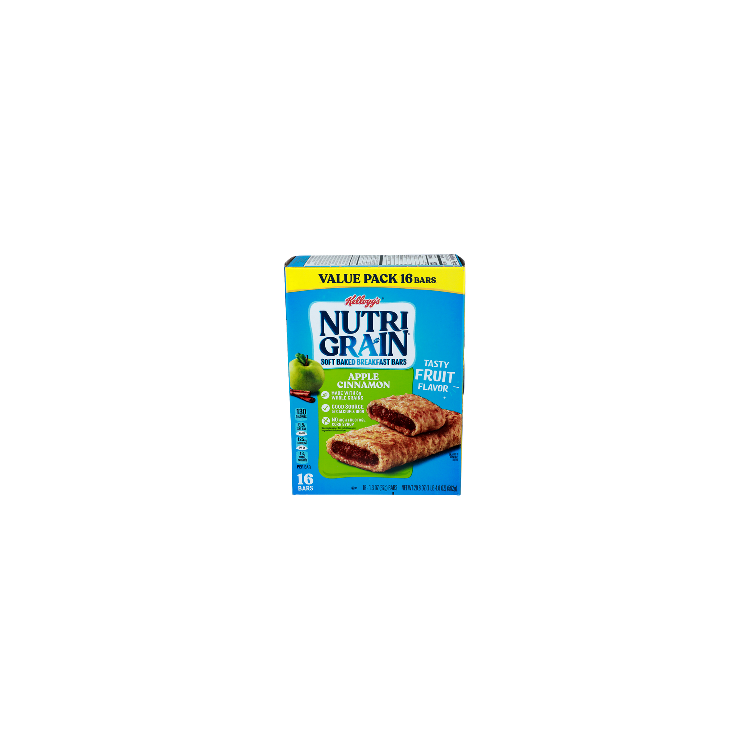 Kellogg's Apple Cinnamon Value Pack Nutri Grain Soft Baked Breakfast Bars - 1.3 Ounce - 16 Count Image 1 of 4