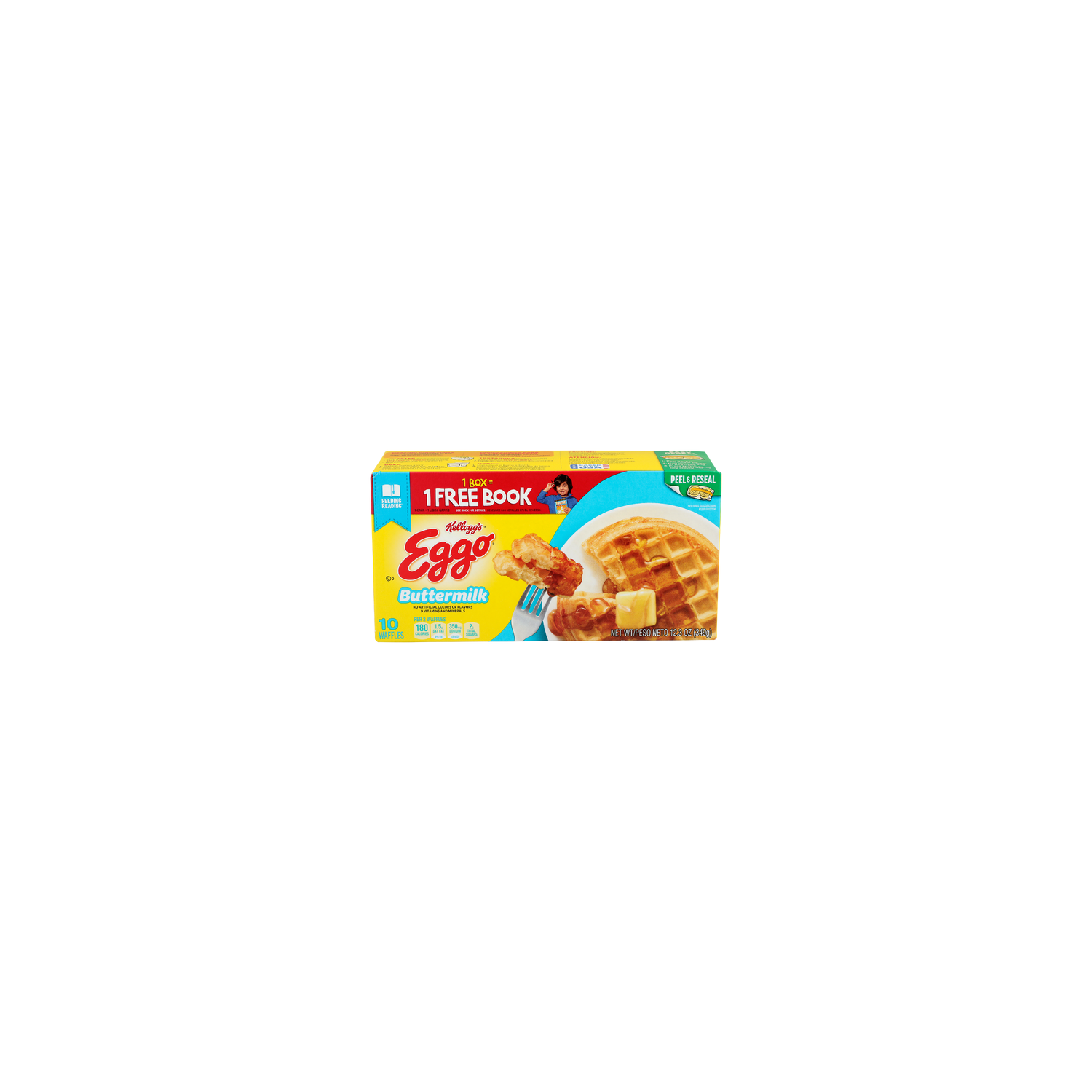 KELLOGG's Eggo Buttermilk Frozen Waffles - 1.23 Ounce - 10 Count Image 1 of 4