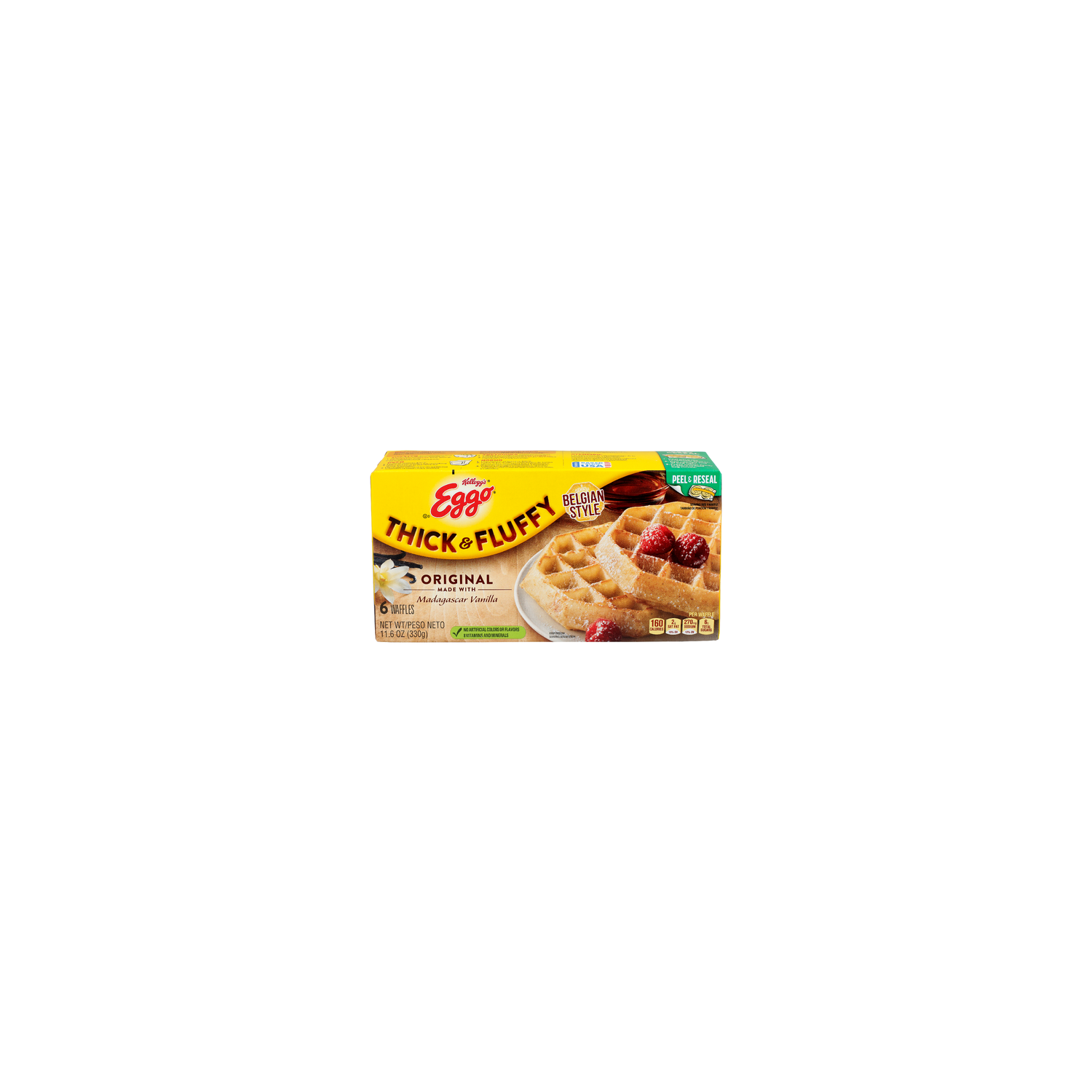 KELLOGG's Eggo Original Thick & Fluffy Waffles - 1.933 Ounce - 6 Count Image 1 of 4