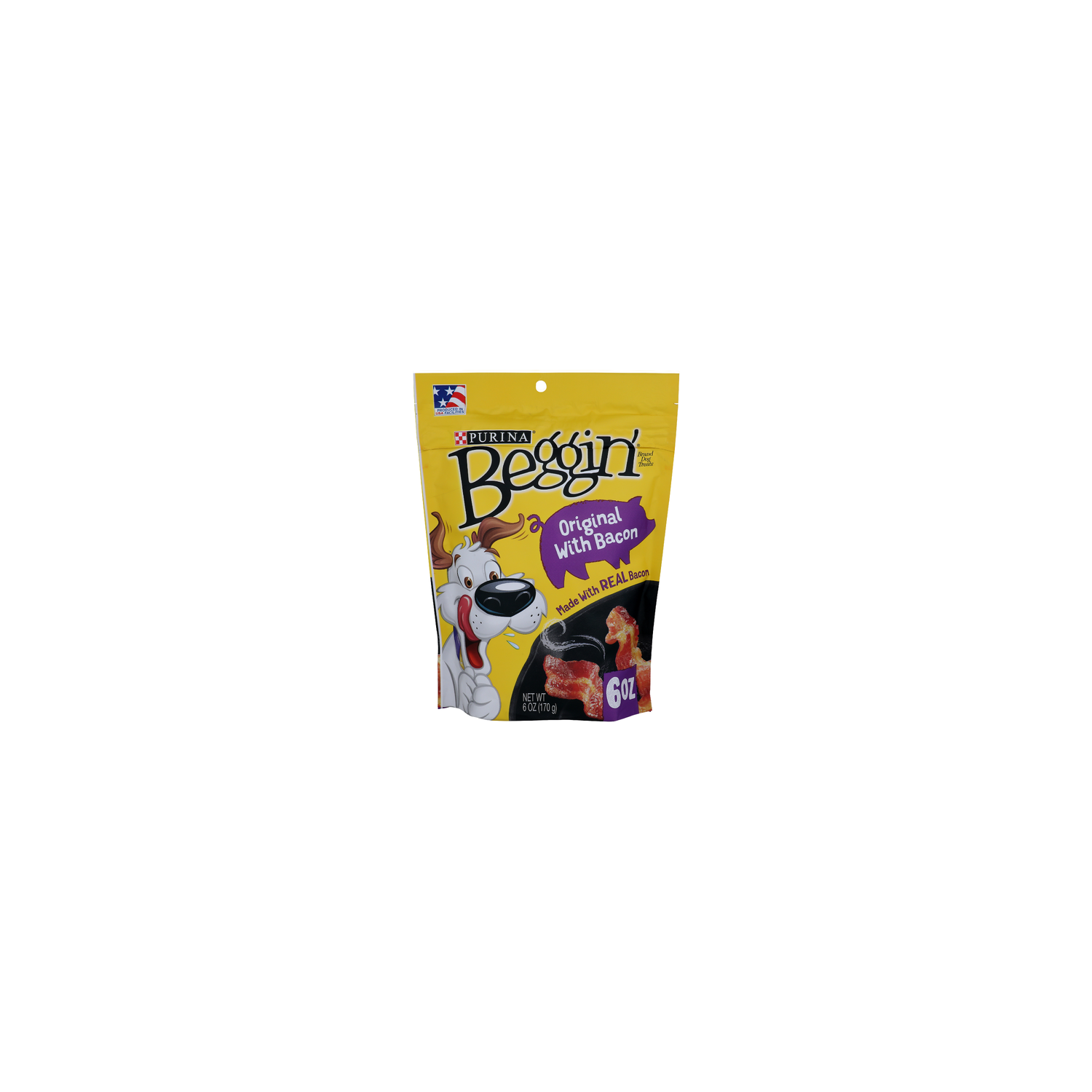 Purina Beggin' Brand Original With Bacon Beggin' Brand Dog Treats - 6 Ounce Image 1 of 4