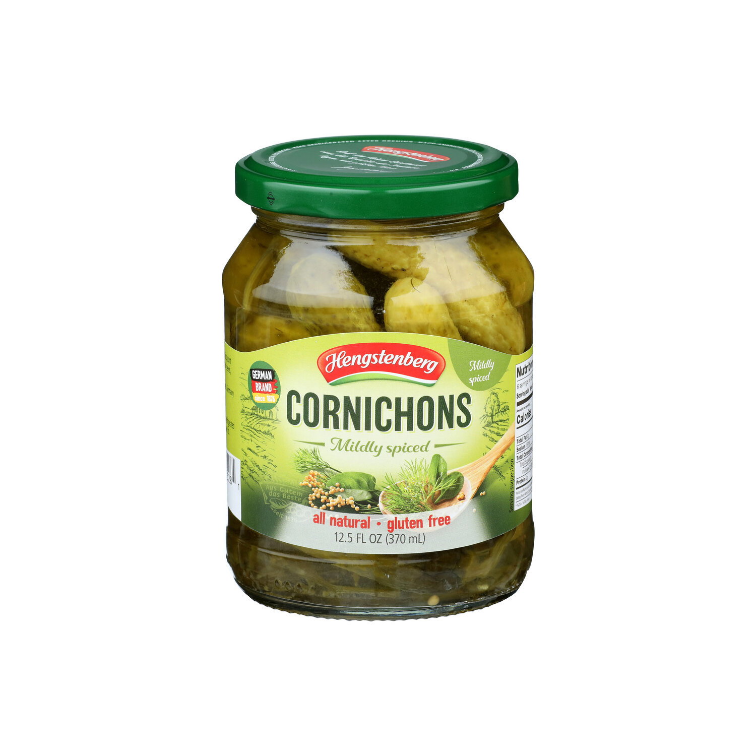 Hengstenberg Mildly Spiced Cornichons - 12.5 Fluid Ounce Image 1 of 4