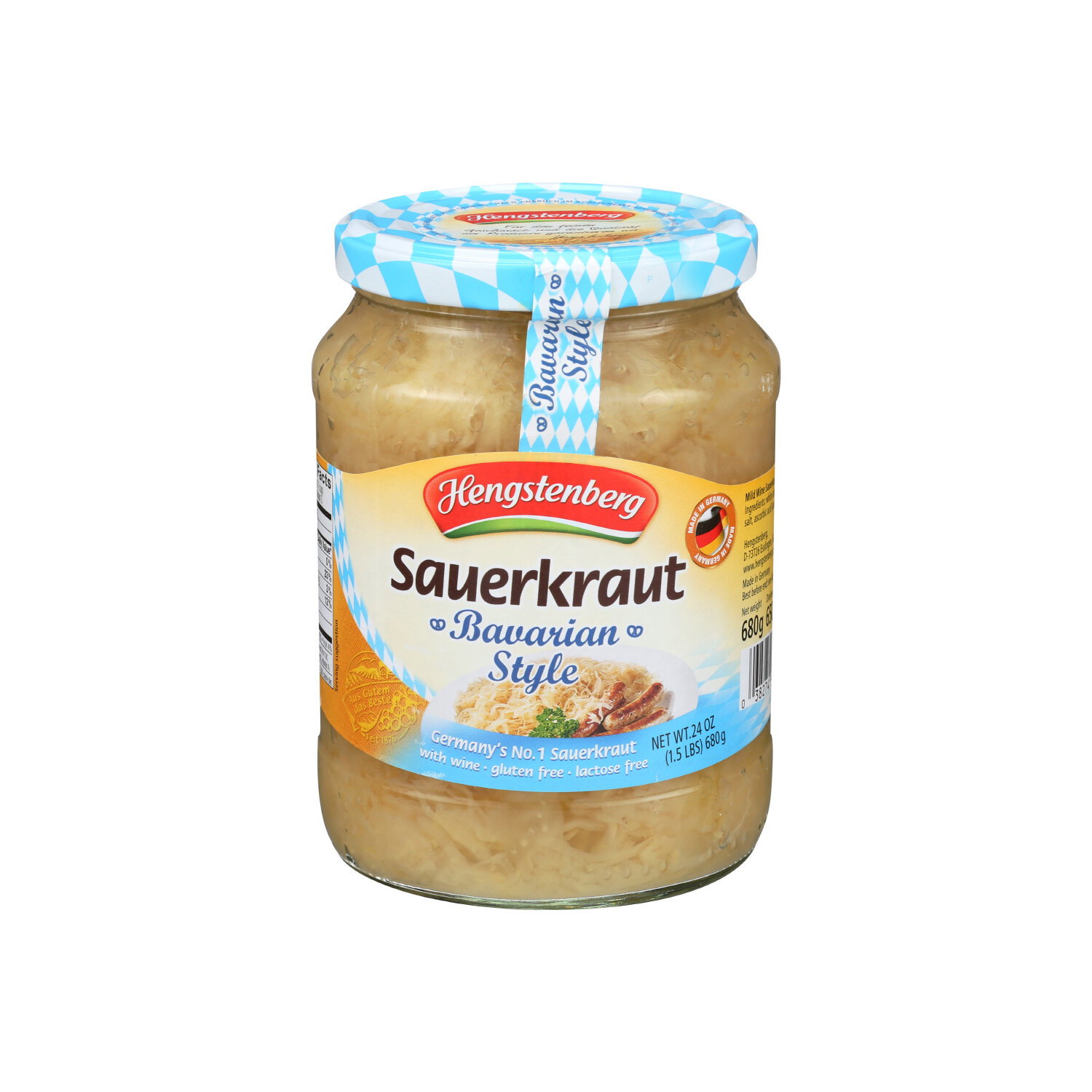 Hengstenberg Sauerkraut Bavarian Style - 24 Ounce Image 1 of 2