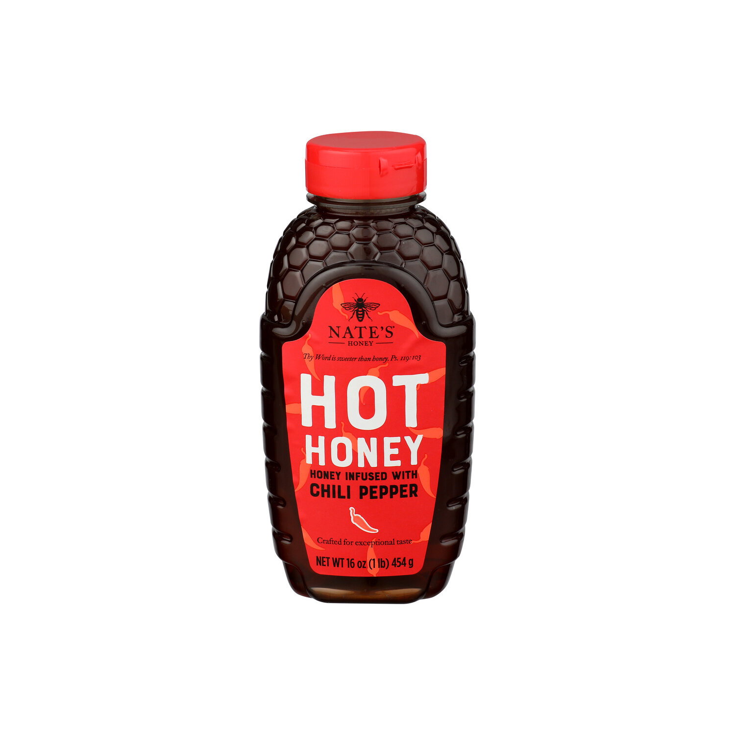 Nature NATE's Honey CO. Pure Honey Infused With Chili Pepper - 16 Ounce Image 1 of 4