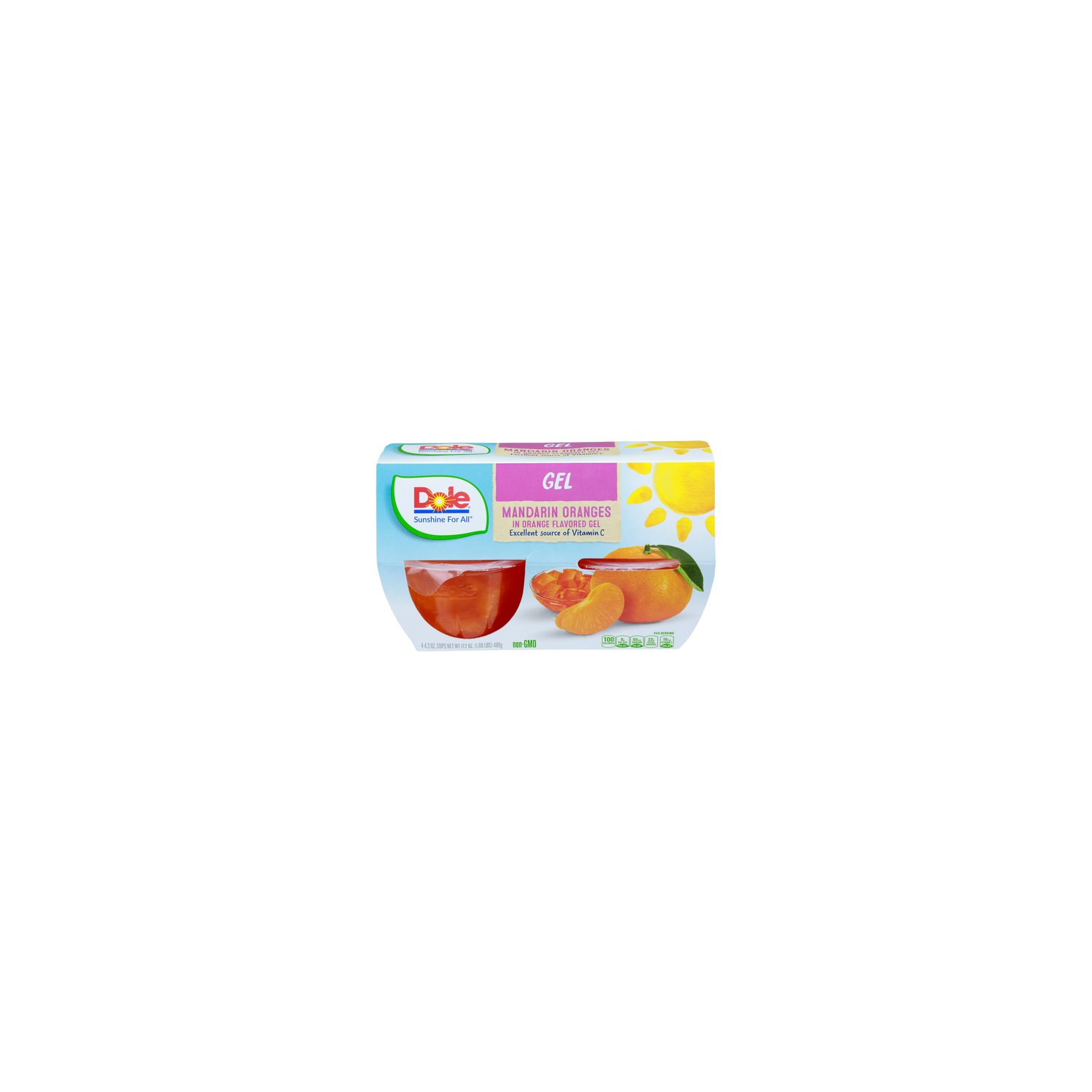 Dole Mandarins In Orange Flavored Gel - 4.3 Ounce - 4 Count Image 1 of 4