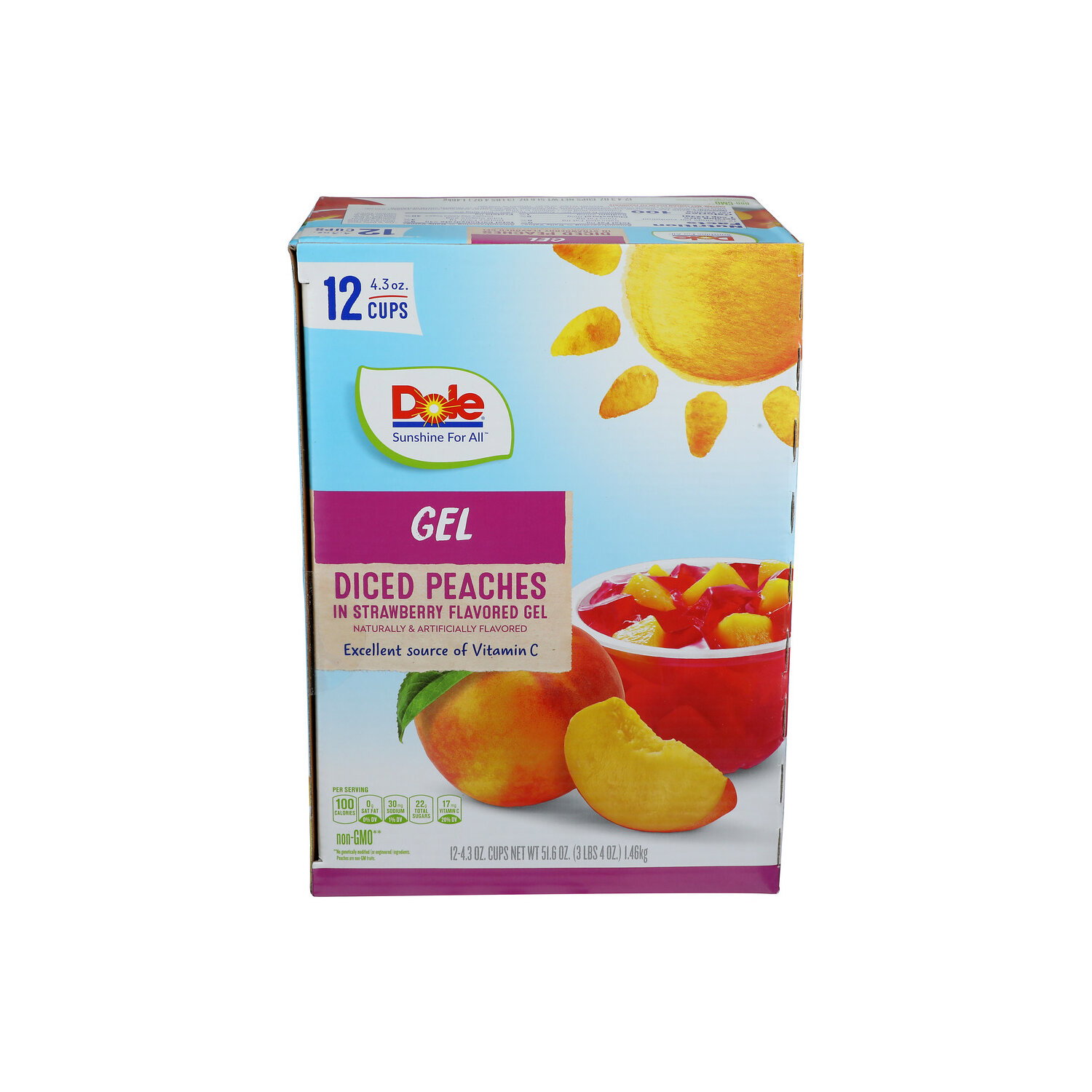 Dole Strawberry Gel With Diced 12 - 4.3 Ounce - 12 Count Image 1 of 4