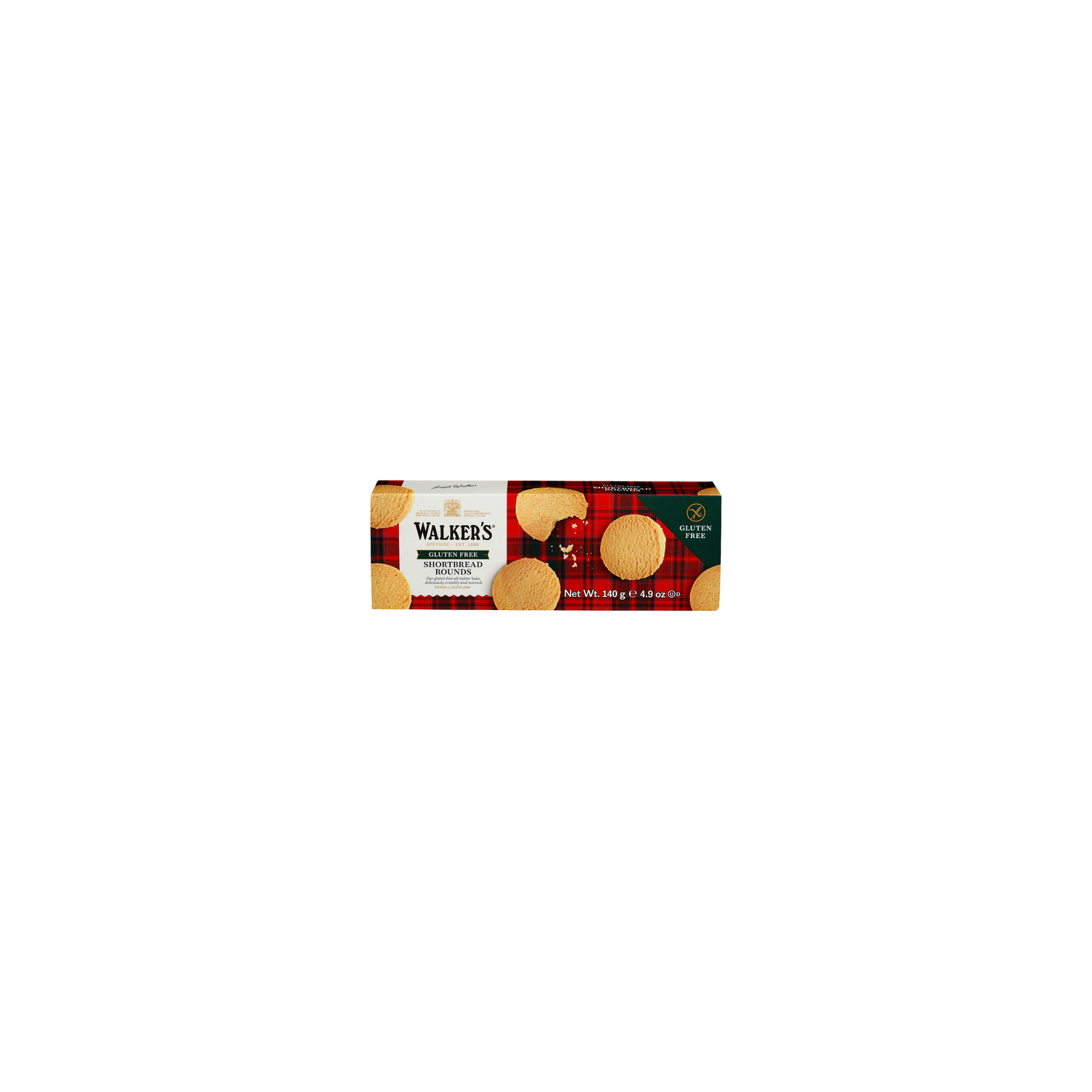 Walker's Gluten Free Shortbread Rounds - 140 Gram Image 1 of 4