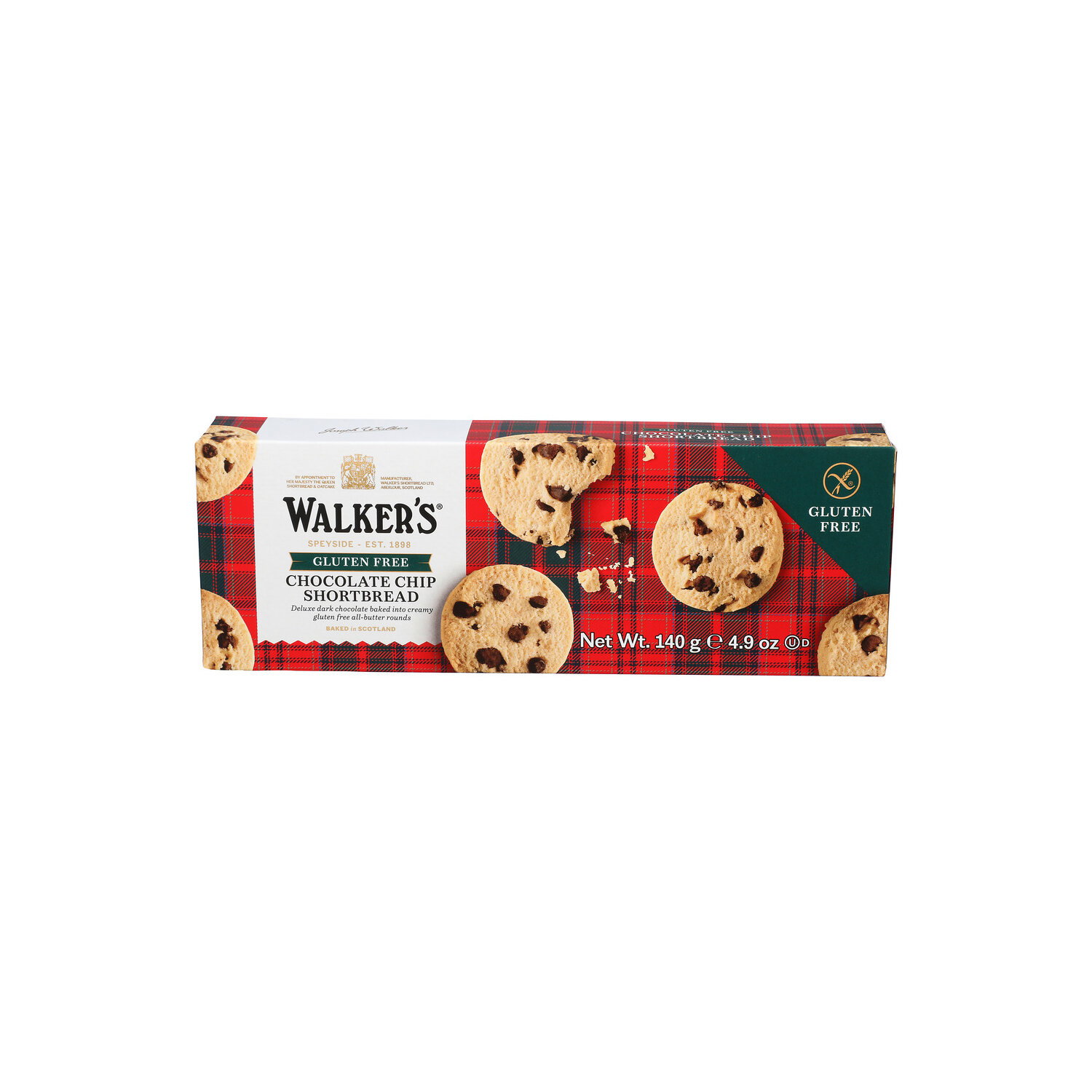 WALKER's Shortbread Butter Gluten Free Chocolate Chip - 15.556 Gram - 9 Count Image 1 of 4
