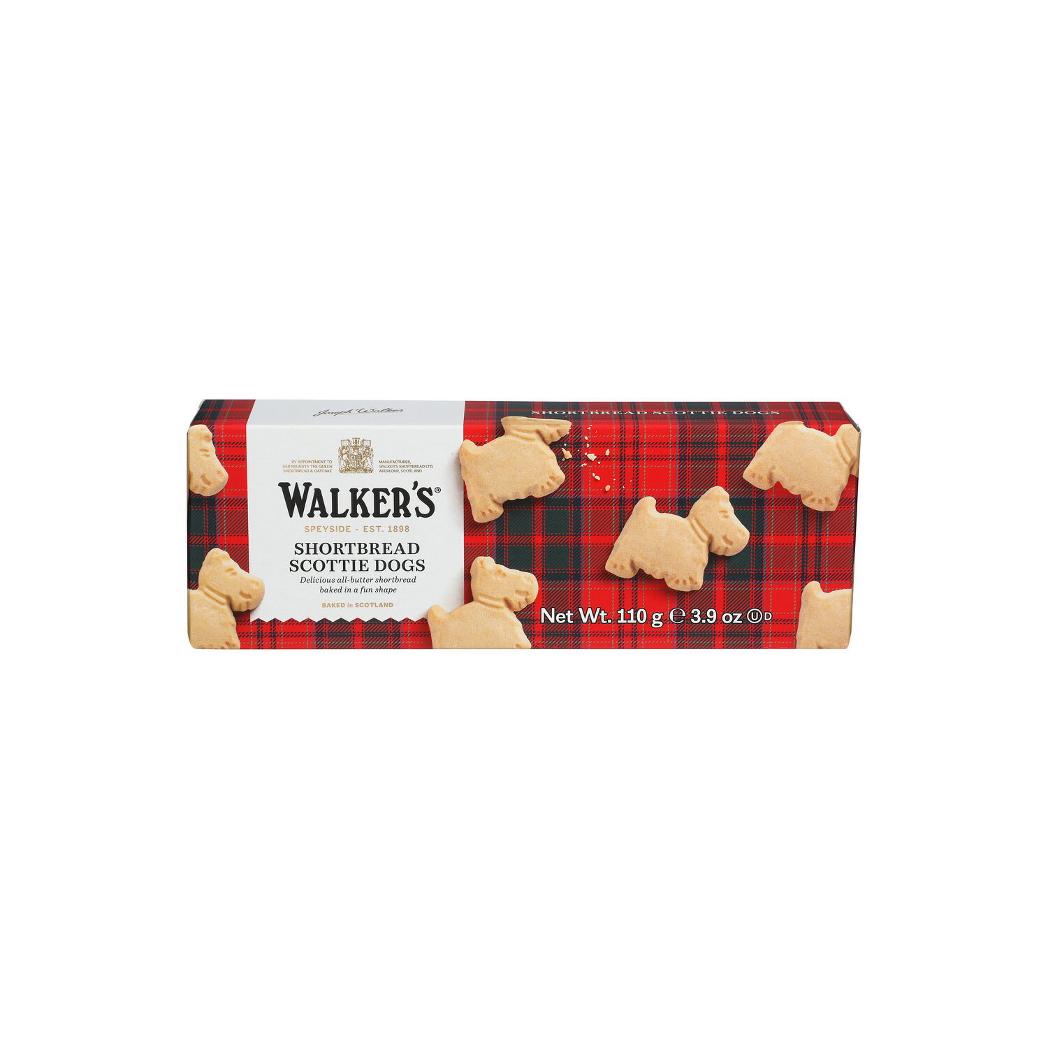 WALKER's Shortbread Butter All-Butter Scottie Dog Shortbread Cookies, Dogs - 110 Gram Image 1 of 4
