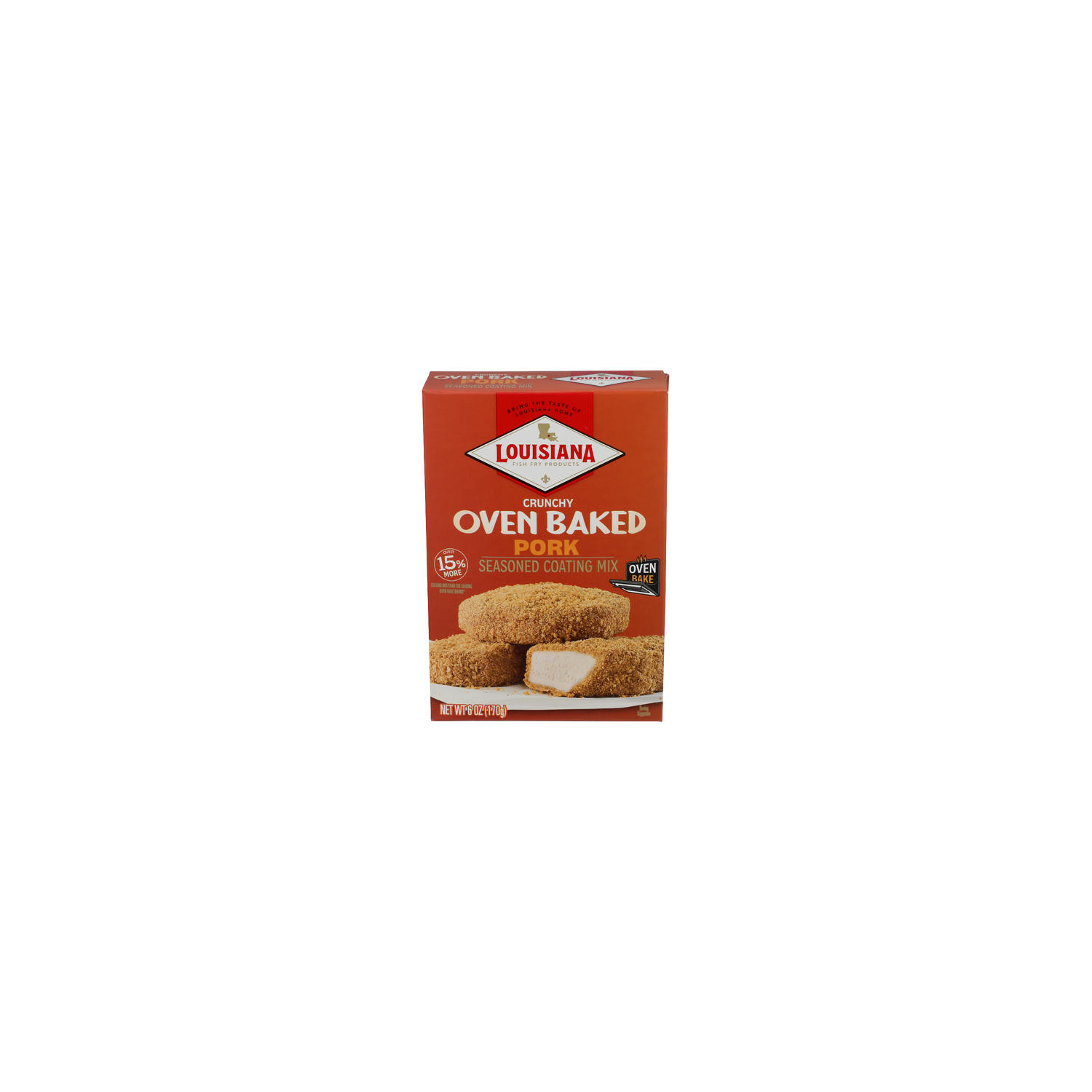 Louisiana Fish Fry Crunchy Oven Baked Pork Seasoned Coating Mix - 6 Ounce Image 1 of 4