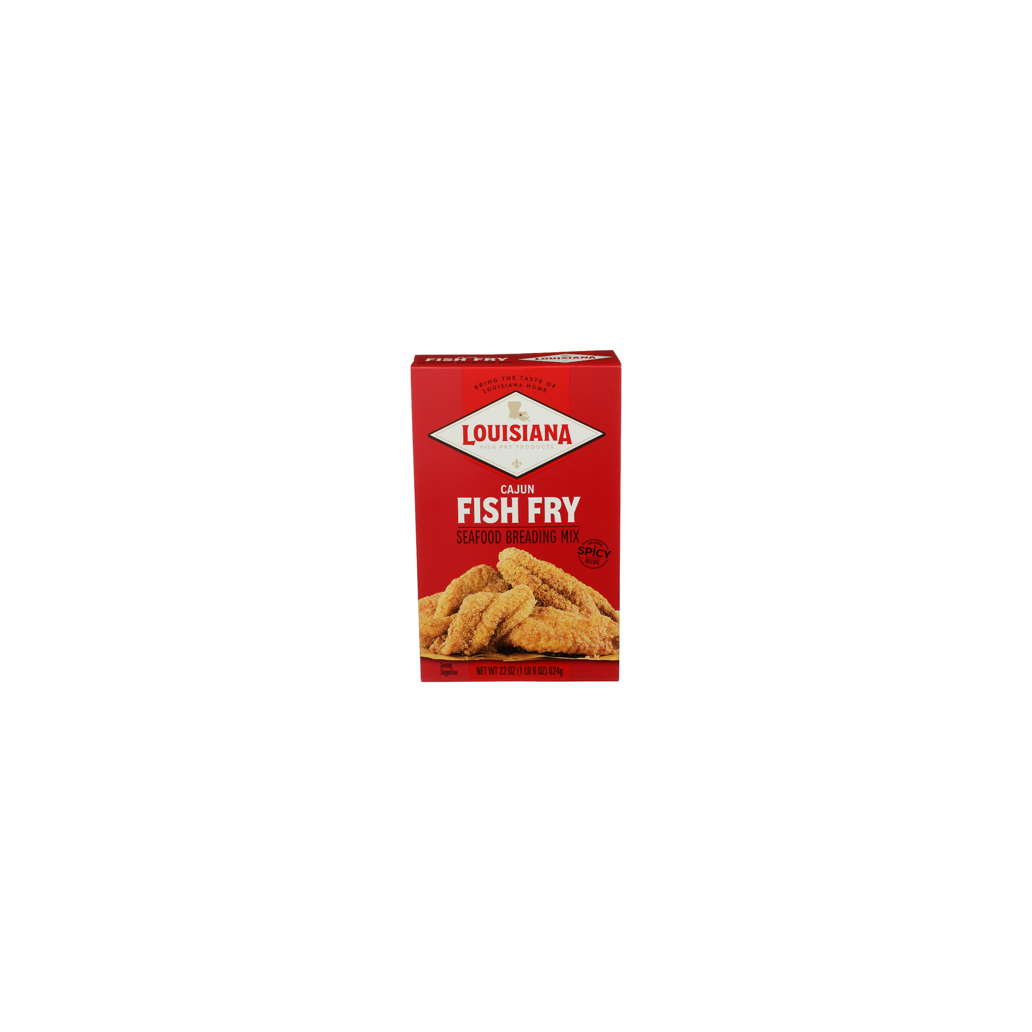 Louisiana Fish Fry Spicy Recipe Cajun Crispy Seafood Breading Mix - 22 Ounce Image 1 of 4