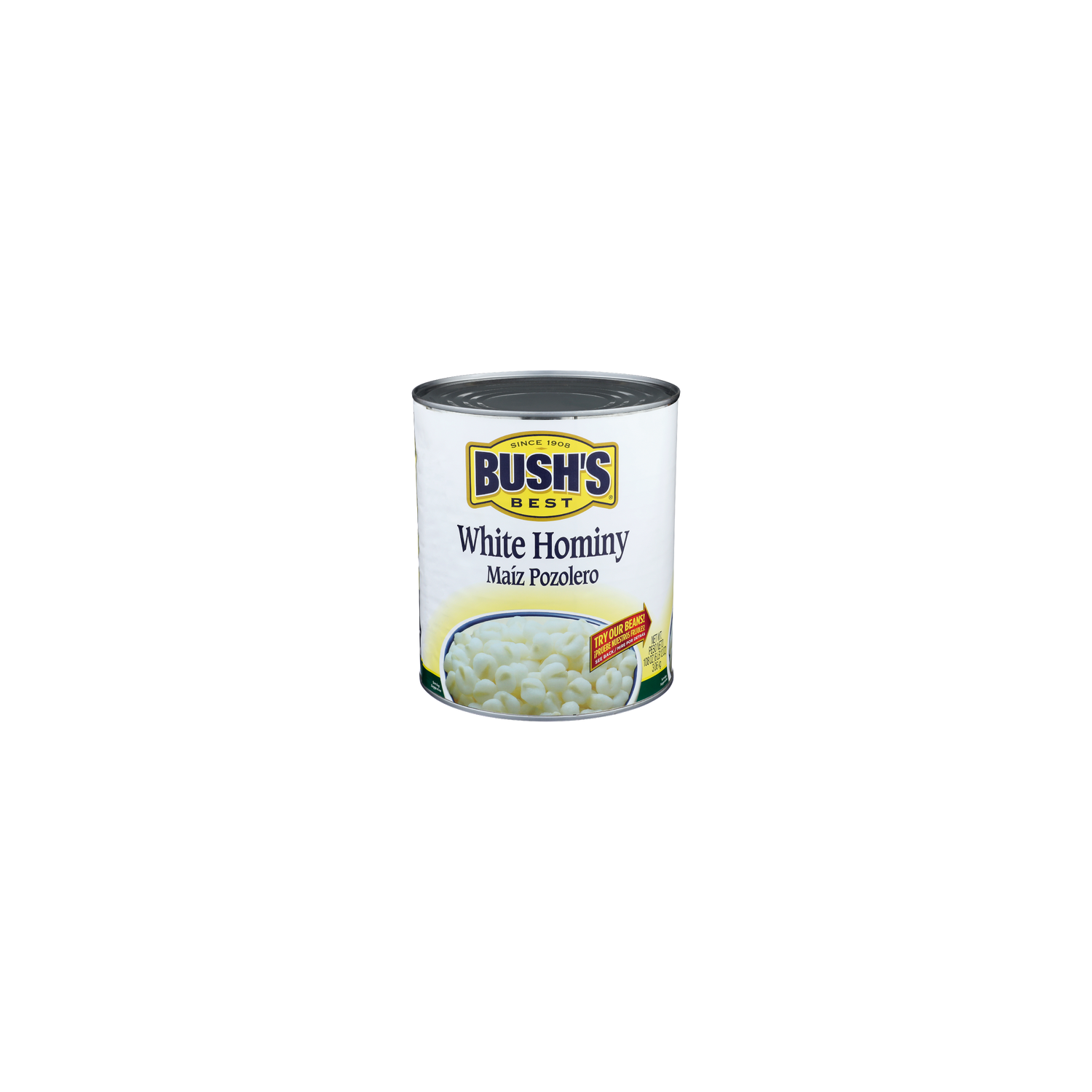 Bush's Best Canned Vegetables White Hominy - 108 Ounce Image 1 of 4
