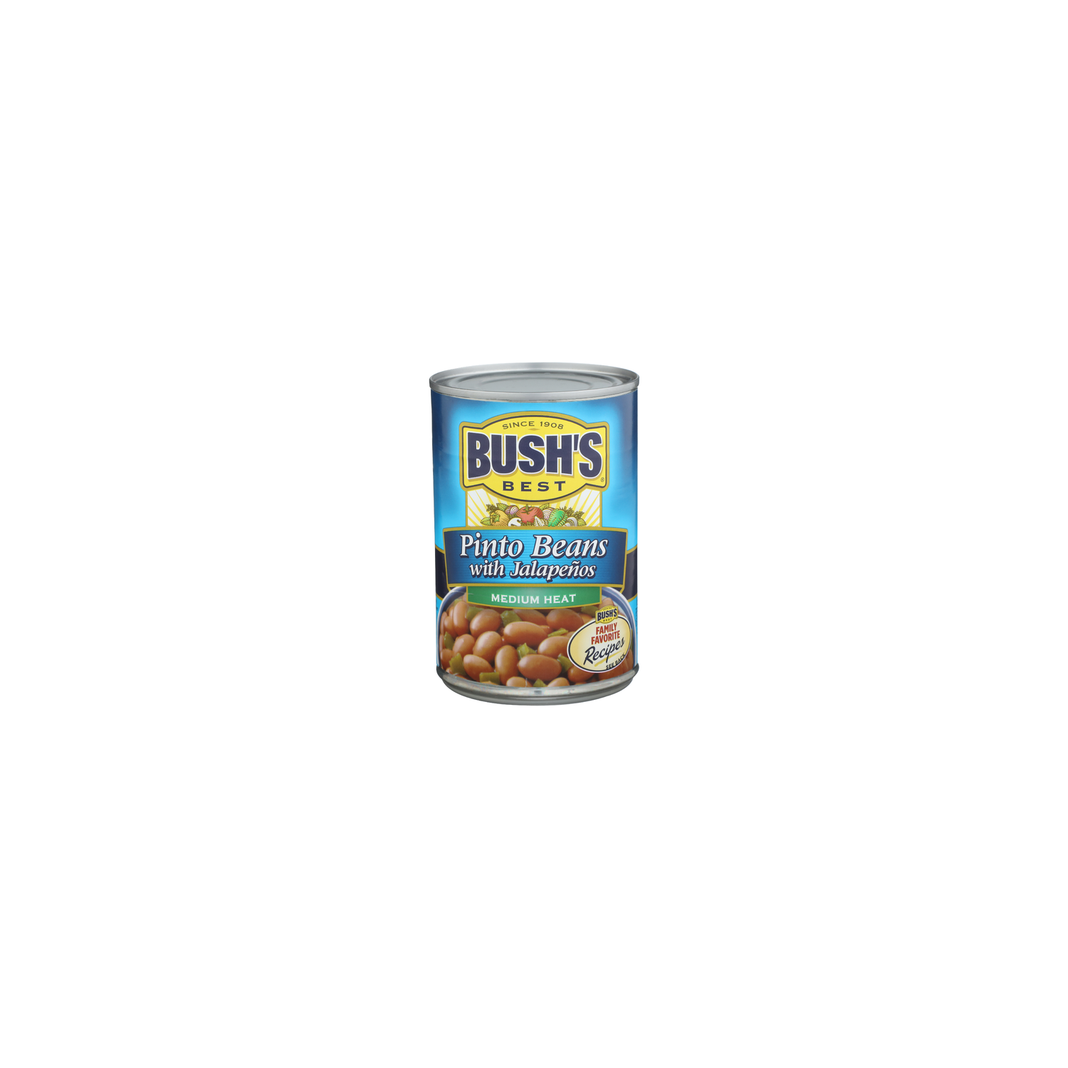 Bush's Best Canned Beans Medium Heat Pinto With Jalapenos - 16 Ounce Image 1 of 4