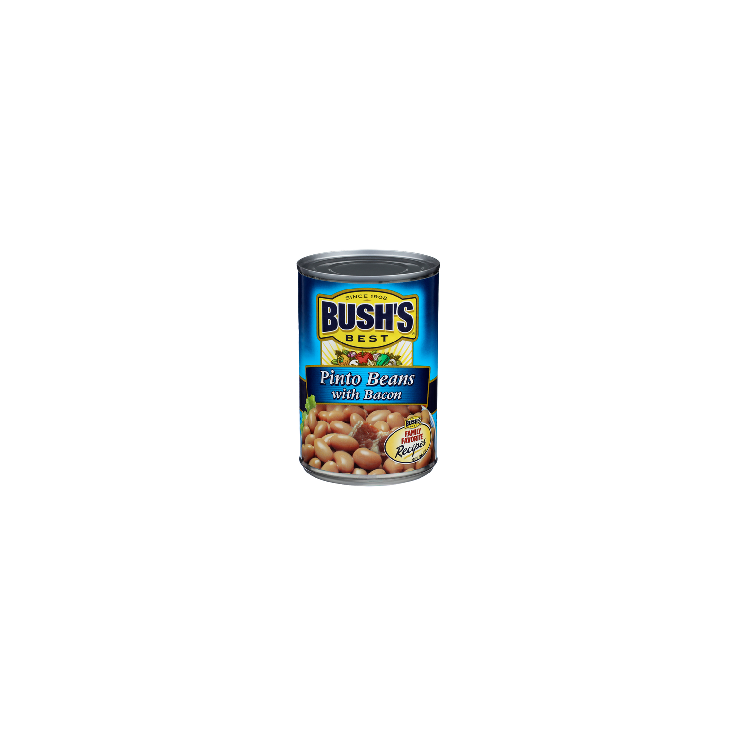 Bush's Best Canned Beans With Bacon Pinto - 15.5 Ounce - Super 1 Foods