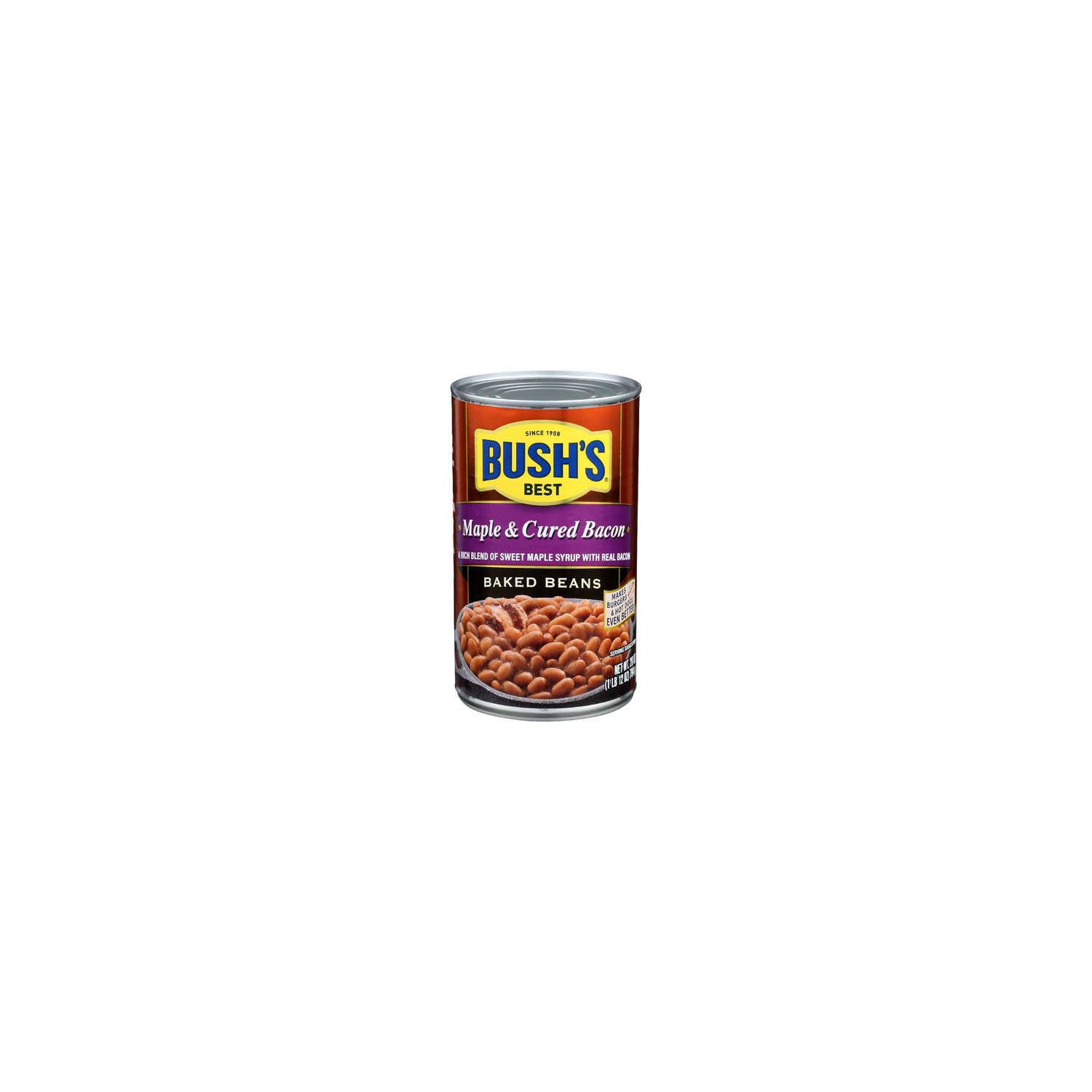 Bush's Best Canned Beans Maple & Cured Bacon Baked - 28 Ounce Image 1 of 4