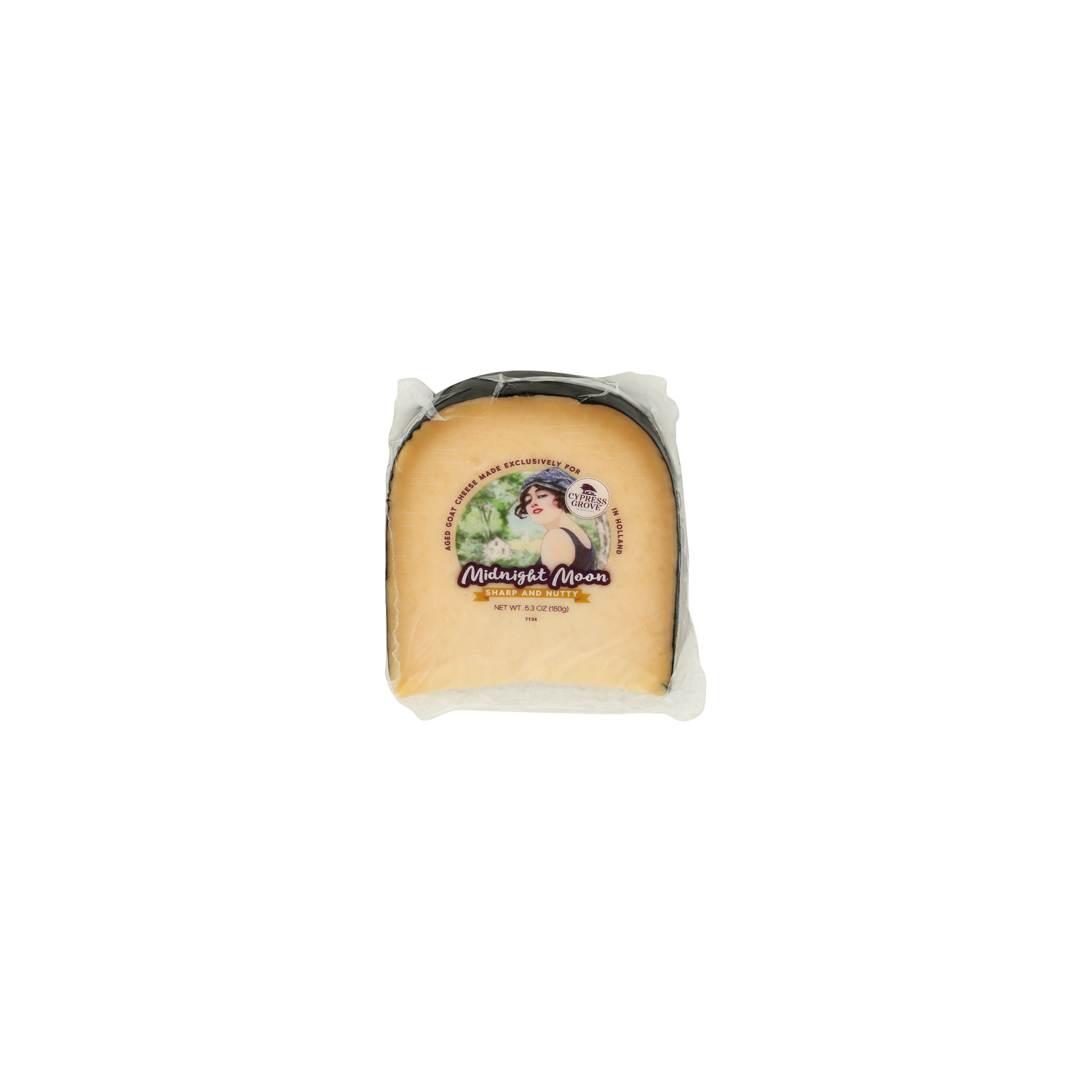 Cypress Grove Nutty And Brown Buttery Up Front With A Long Caramel FINISH. Aged Midnight Moon Wedge - 5.3 Ounce Image 1 of 4