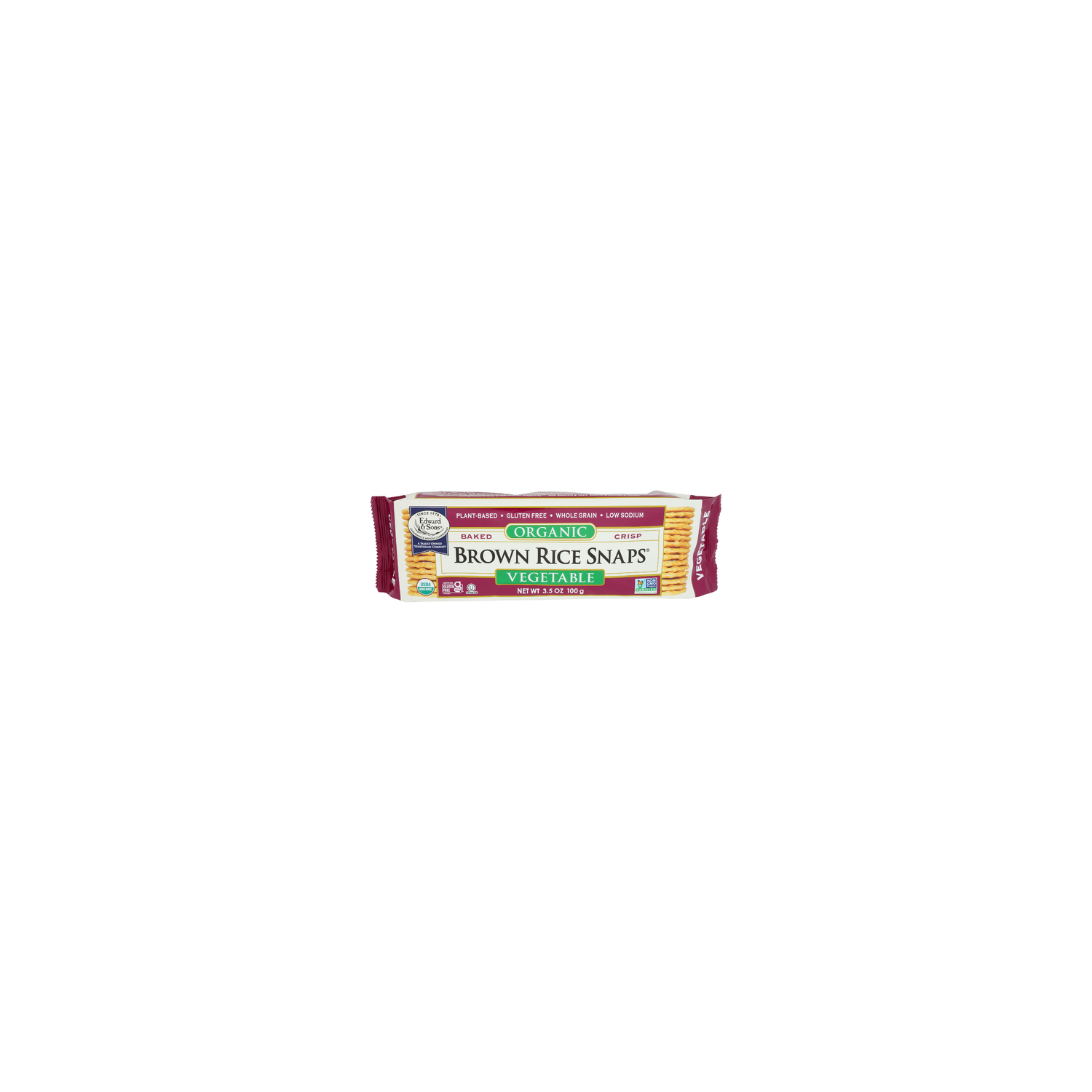 EDWARD & SONS Vegetable Baked Cracker - 3.5 Ounce Image 1 of 4