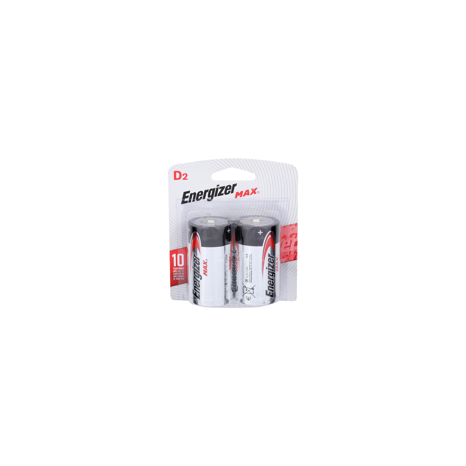 Energizer Max D2 1,5v Cc Alkaline Battery - 2 Count Image 1 of 2