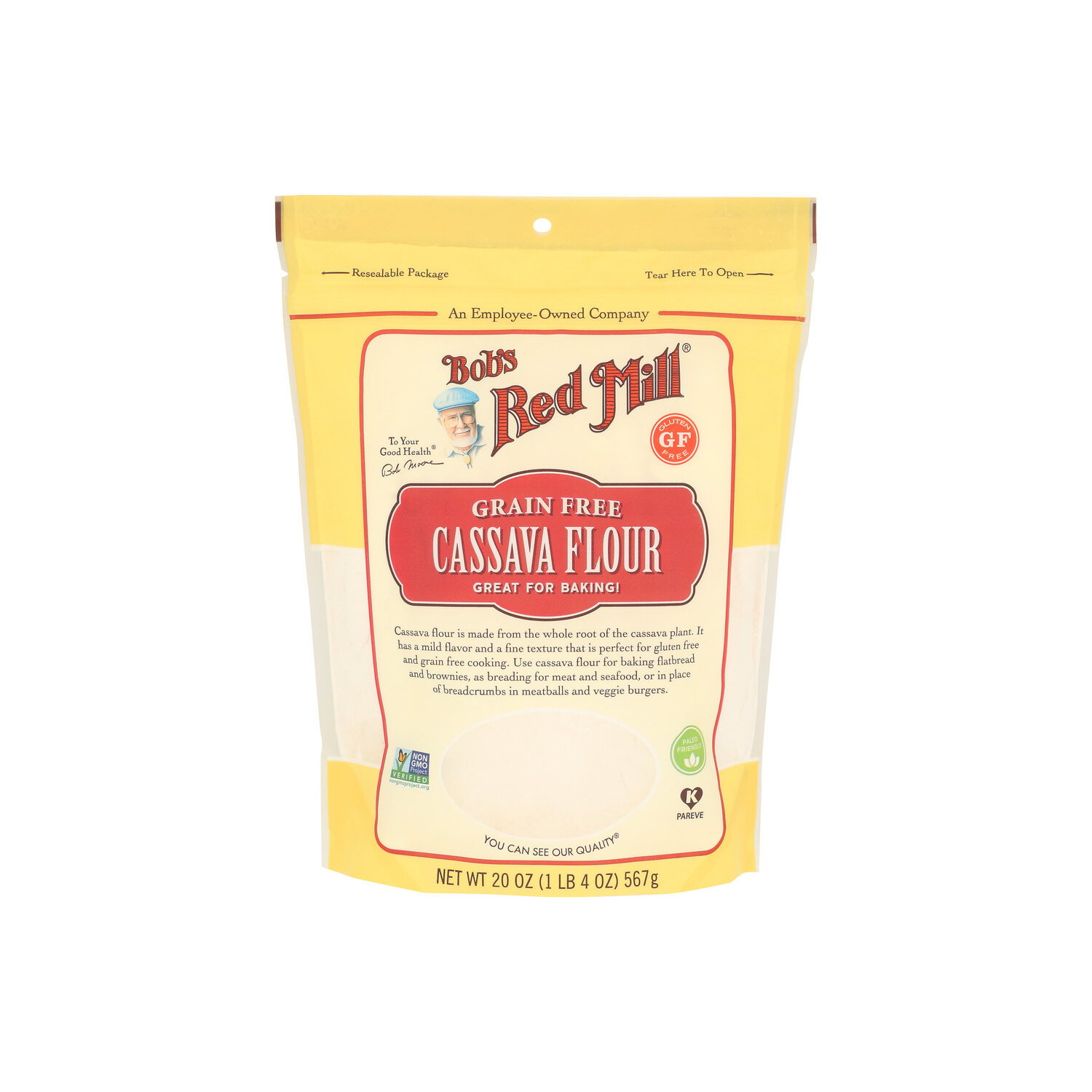 Bob's Red Mill Gluten Free Cassava Flour - 20 Ounce Image 1 of 4