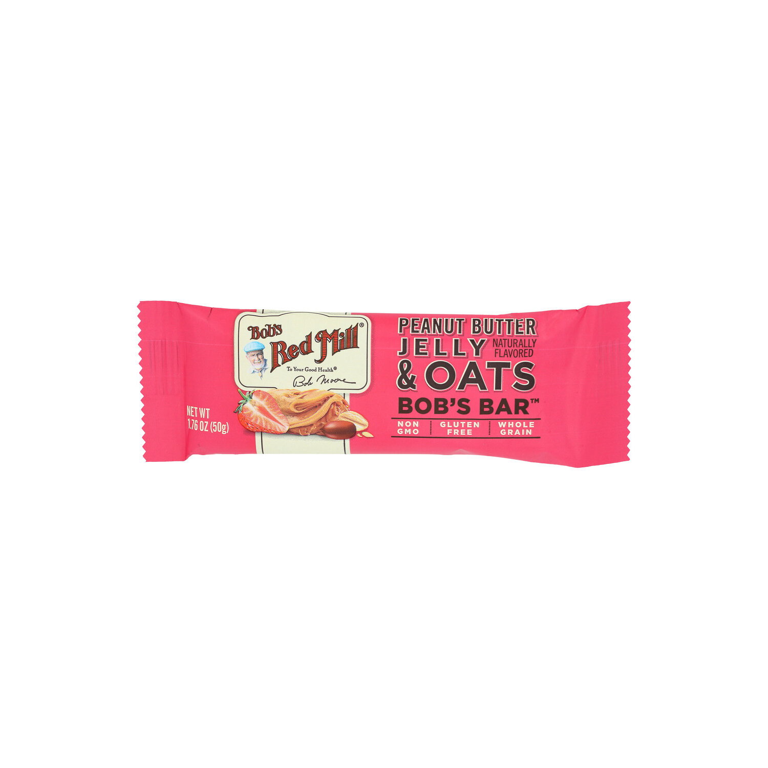 BOB's Red Mill Peanut Butter Jelly & Oats Bar - 1.76 Ounce Image 1 of 4