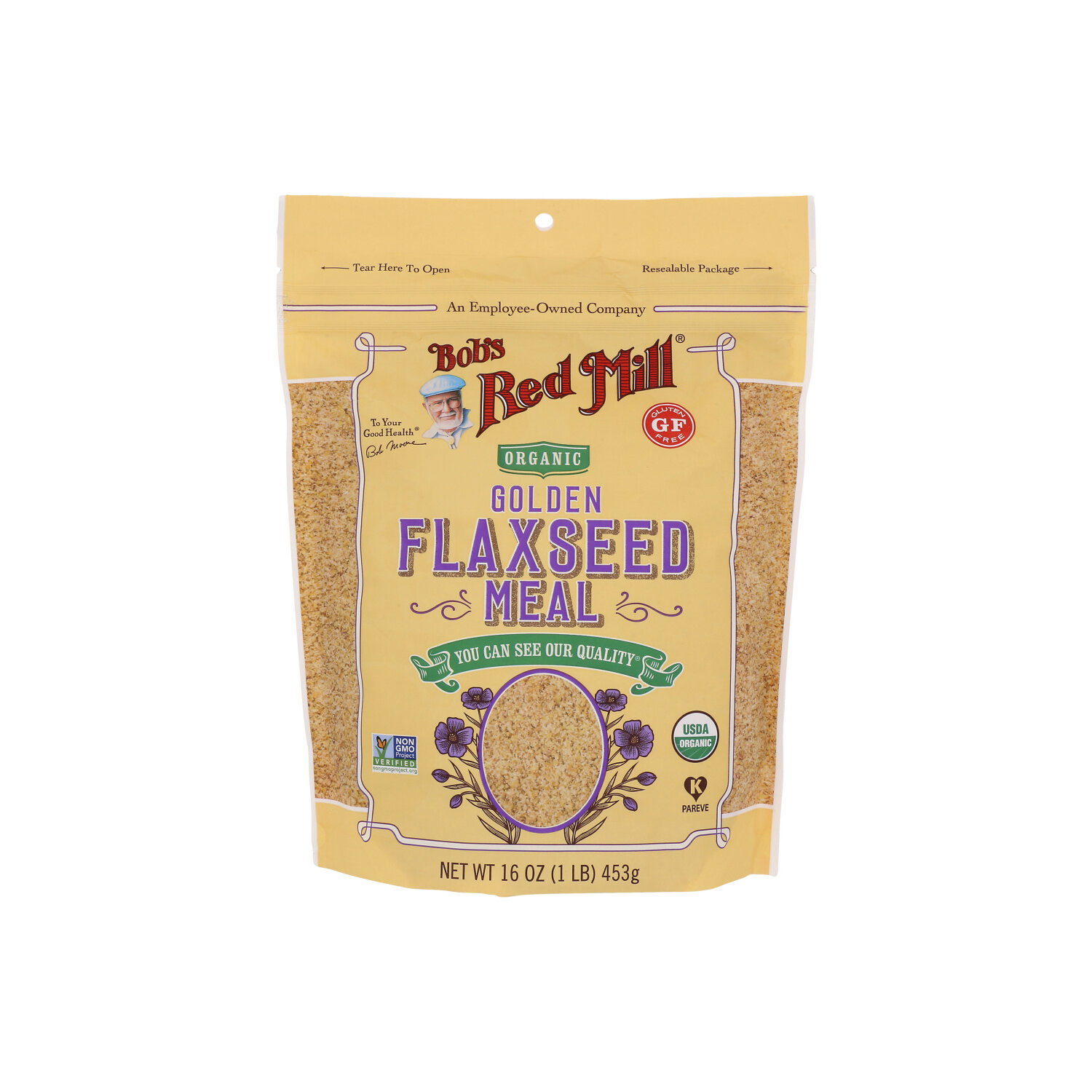 BOB's Red Mill Organic Golden Flaxseed Meal - 16 Ounce Image 1 of 4