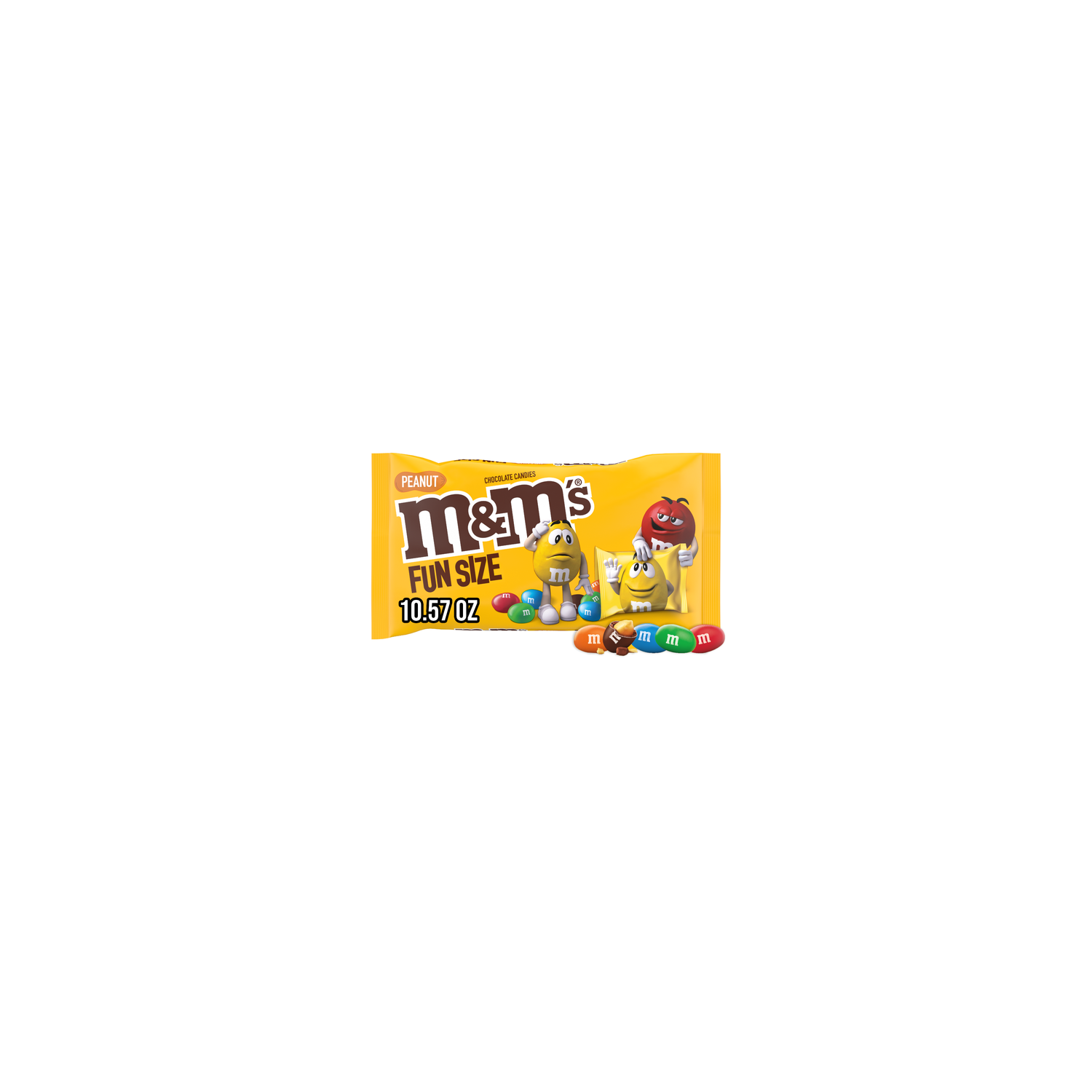 M&M's Peanut Milk Chocolate Fun Size Candy Bag - 10.57 Ounce Image 1 of 4